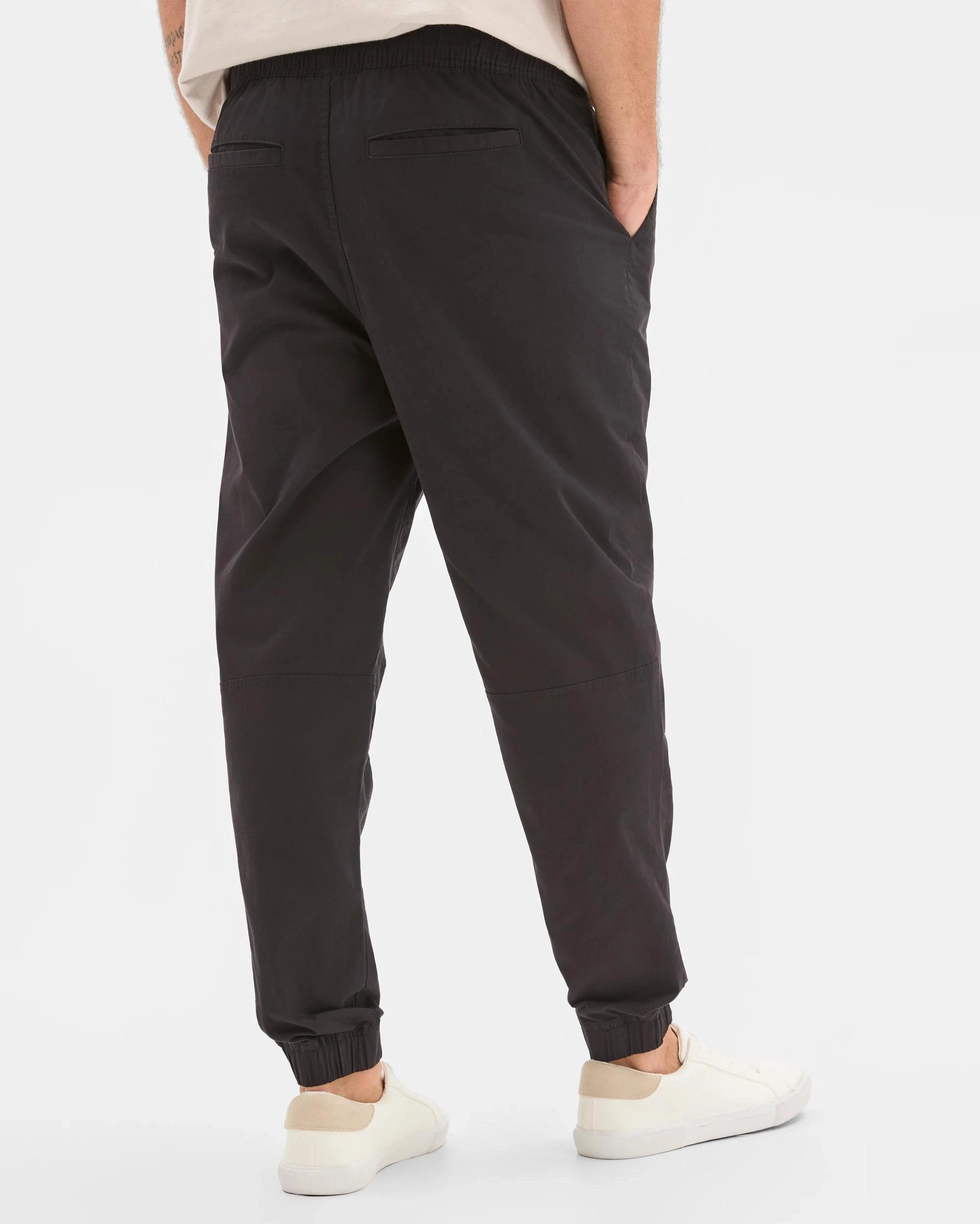 5 Target Man Australian Cotton Woven Jogger Pants BLACK, 5 of 5