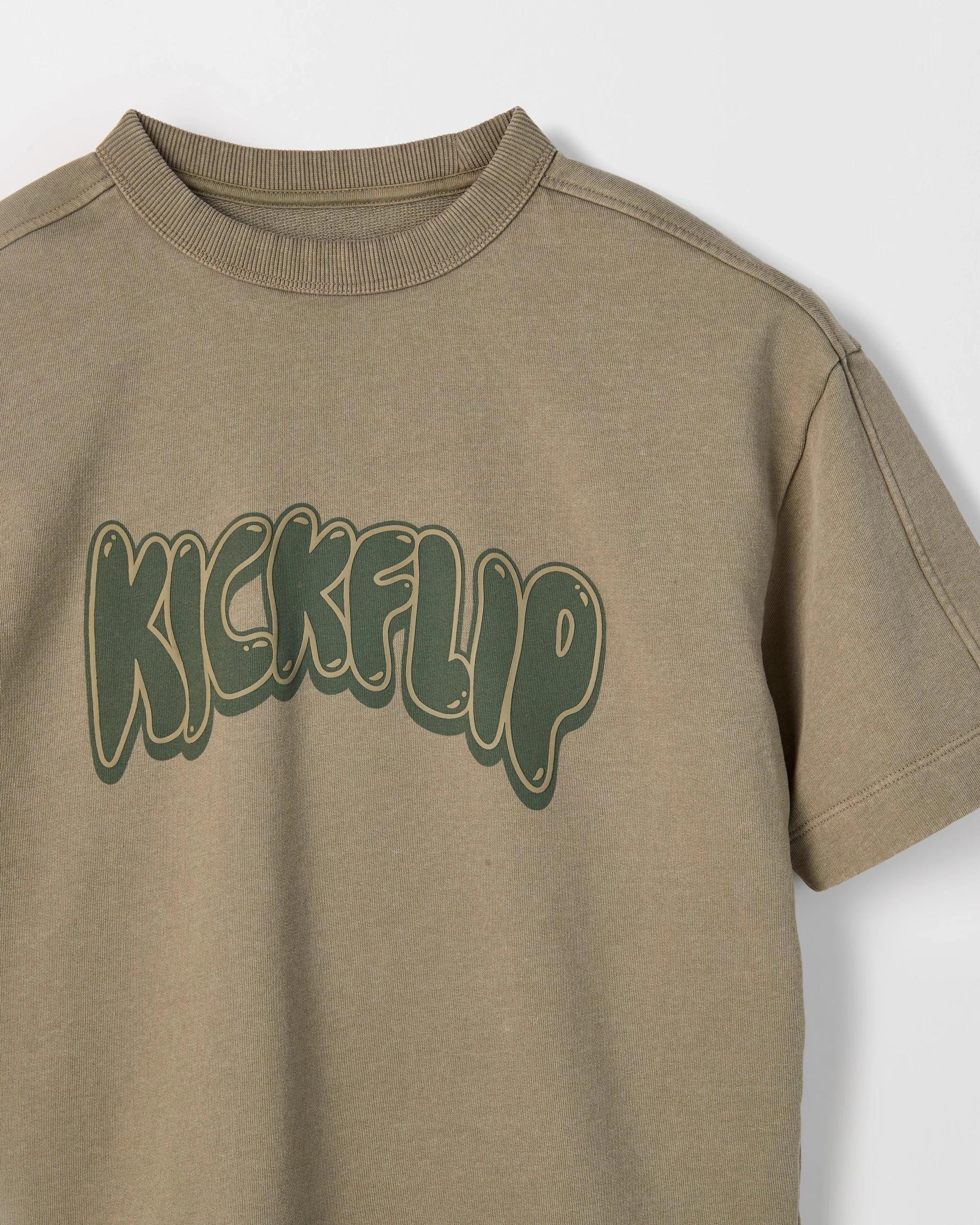 7 Target Kids Australian Cotton Blend Oversized Washed T-Shirt GREEN, 7 of 7