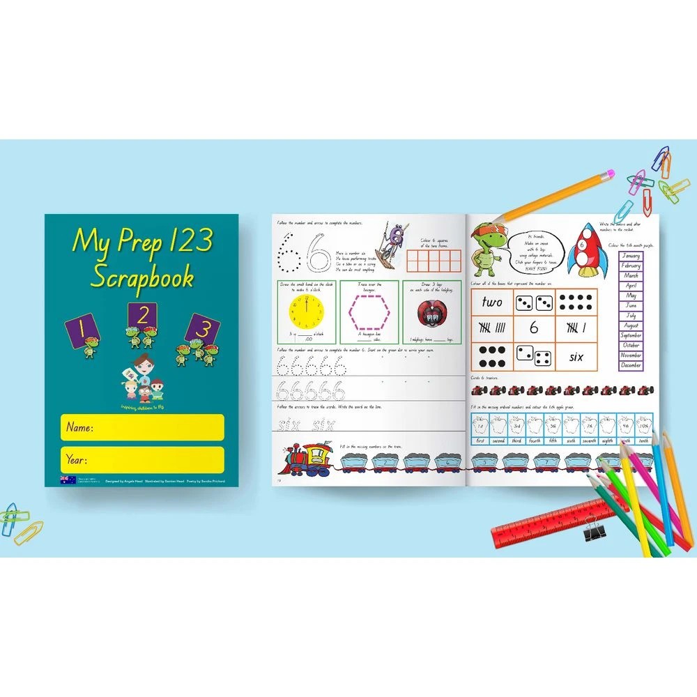 2 My Prep 123 Scrapbook Aqua, 2 of 2