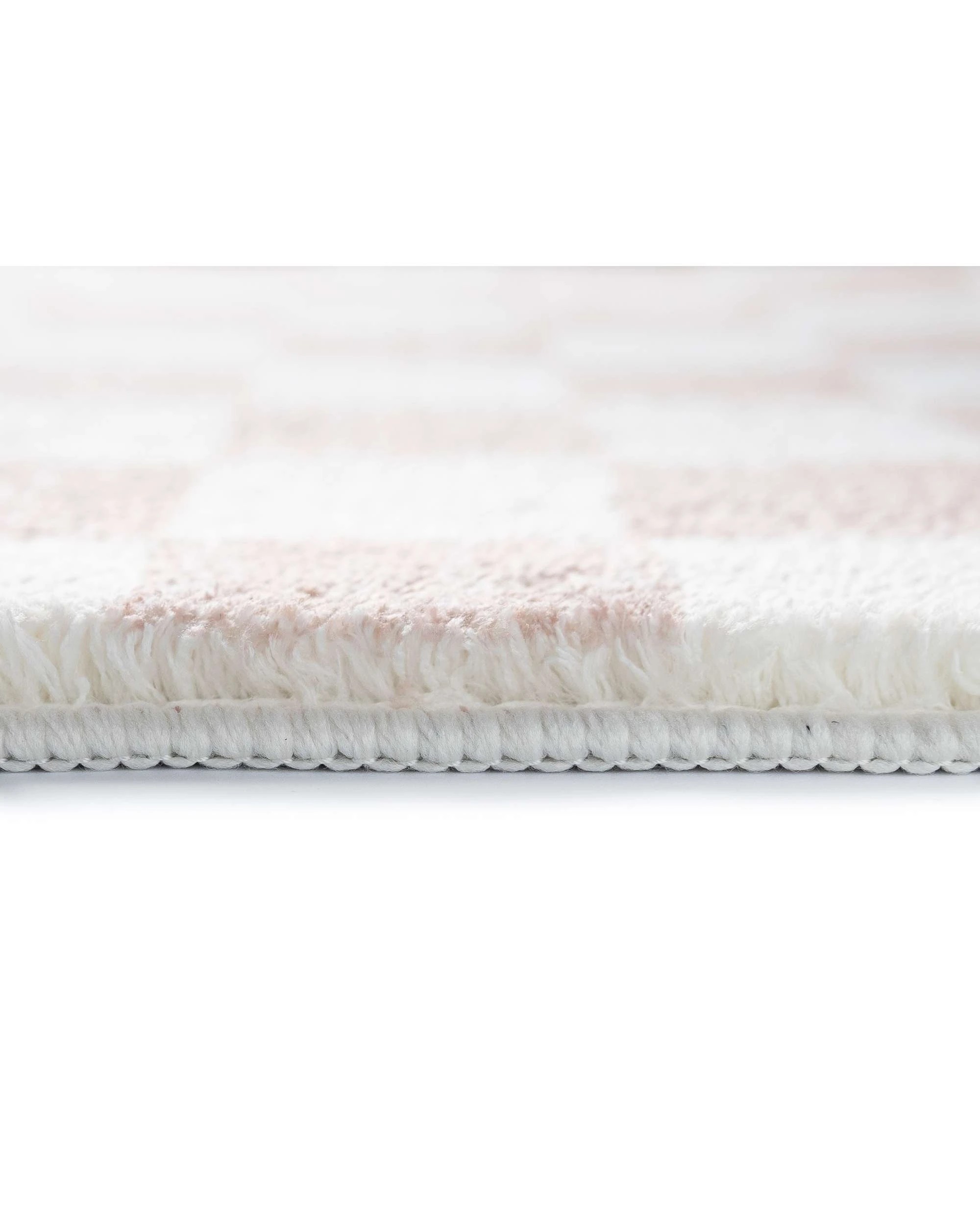5 Loopsie Jazine Chequered Washable Rug-400cm x 300cm - White, 5 of 6