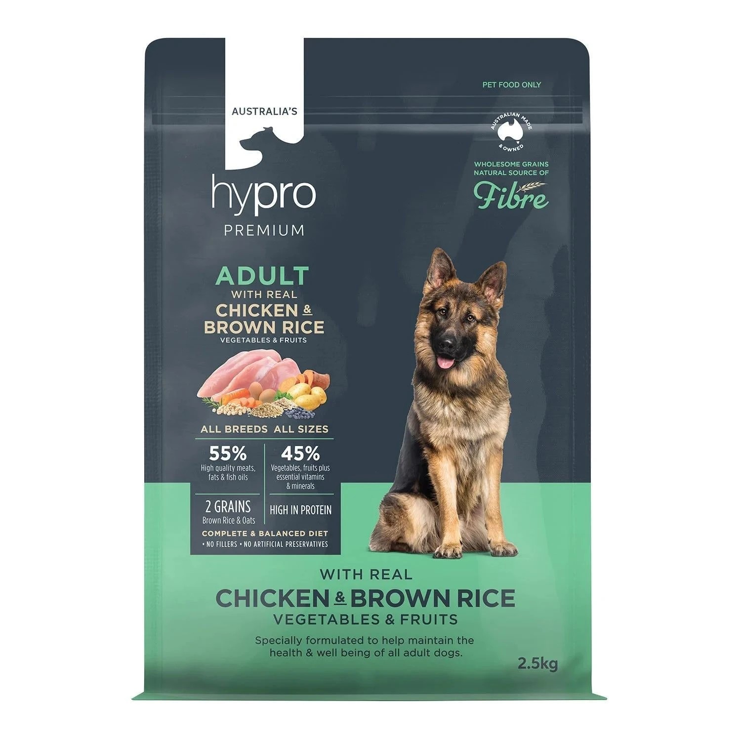 1 Hypro Premium Wholesome Grains Chicken & Brown Rice Dry Dog Food 20kg, 1 of 1