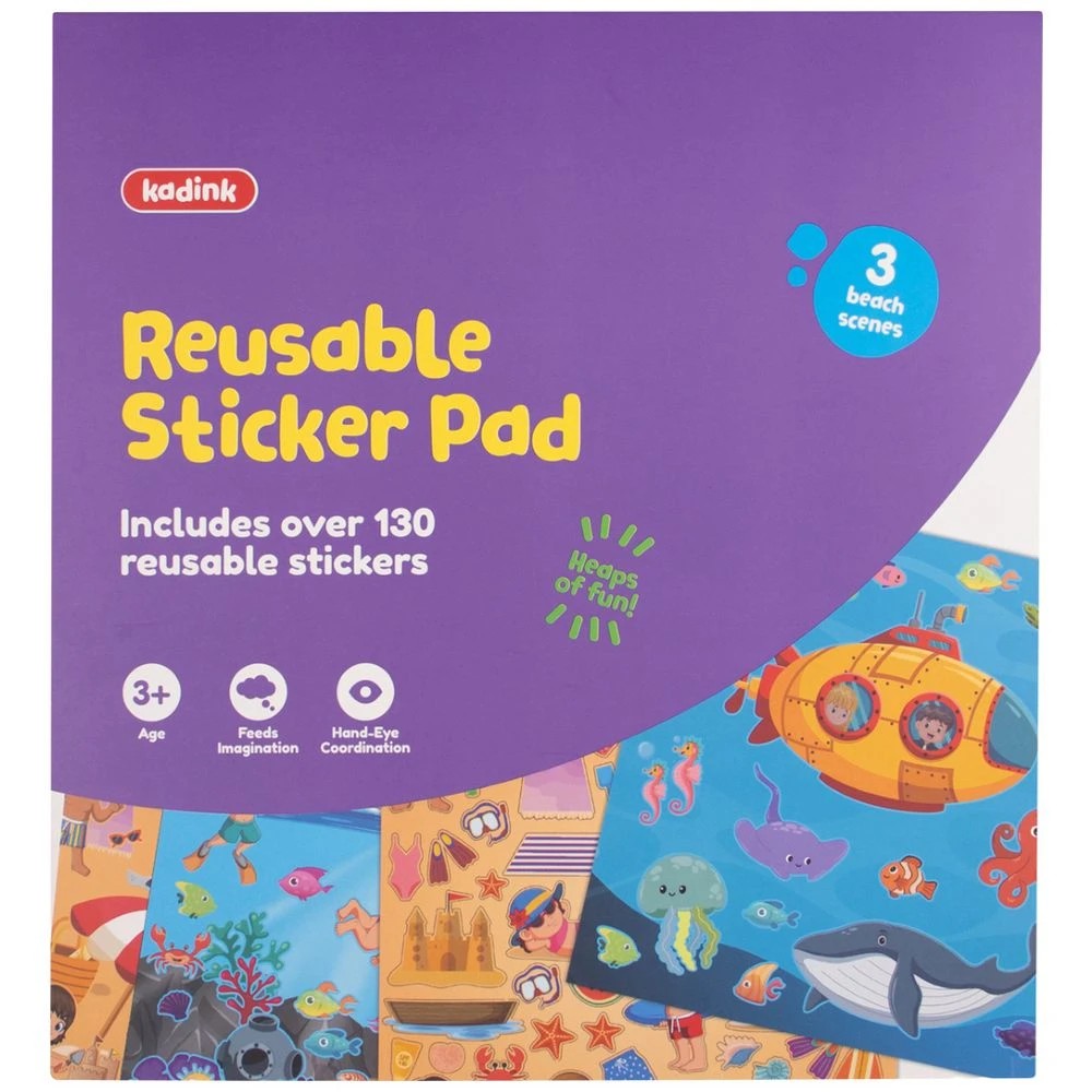 Kadink Sticker Book Day At The Beach - Kmart
