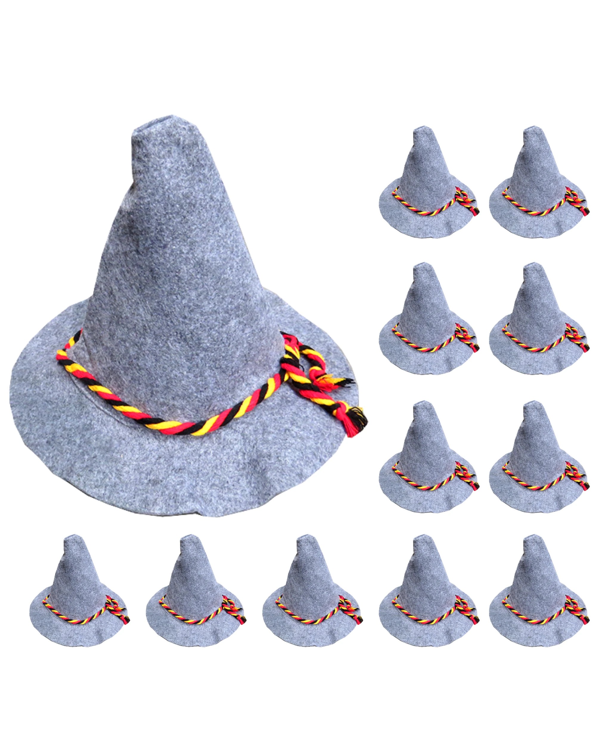 1 Br Costumes 12x Adult Bavarian Beer Hat Oktoberfest German Octoberfest Costume Wizard, 1 of 2