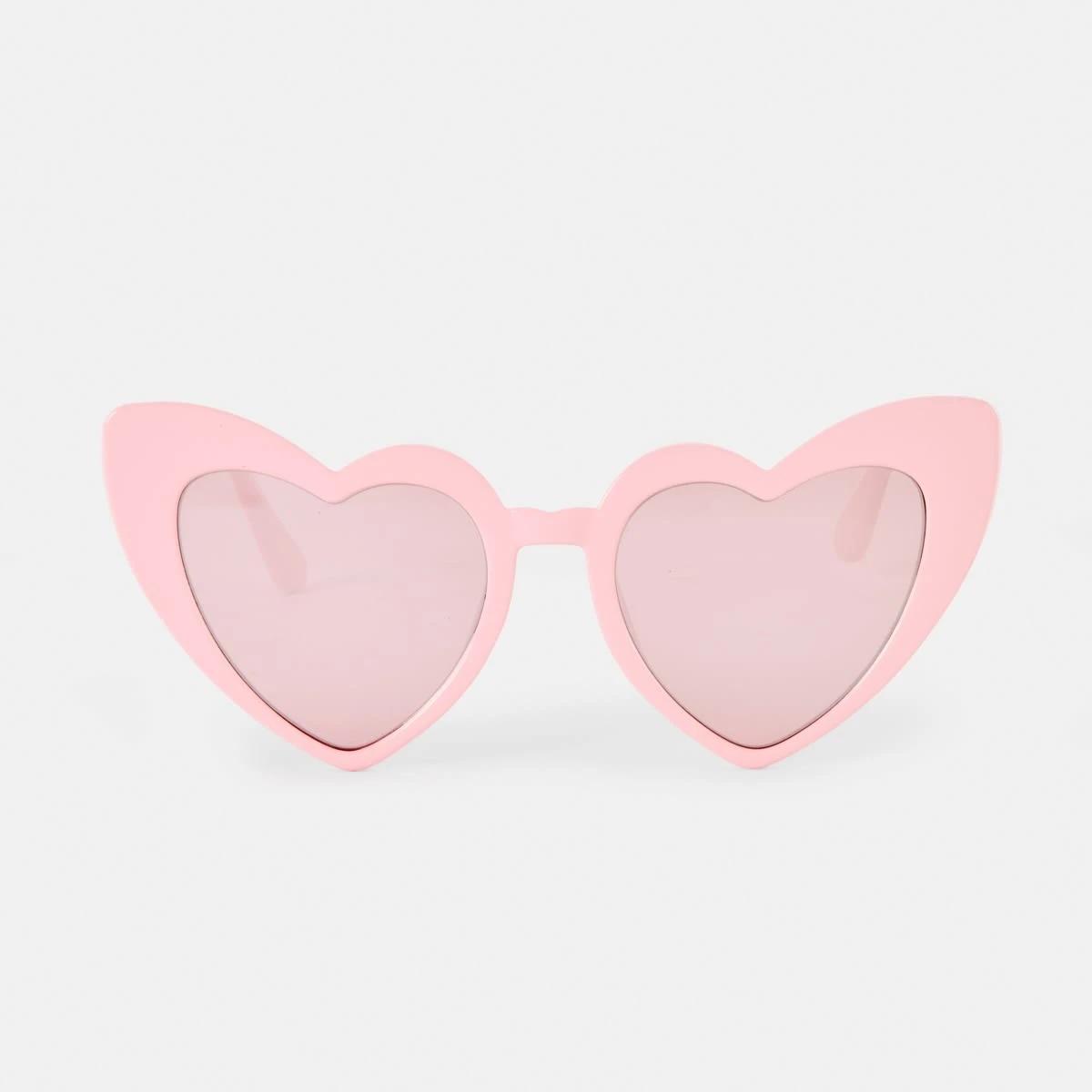 1 Heart Shaped Sunglasses Pink, 1 of 6