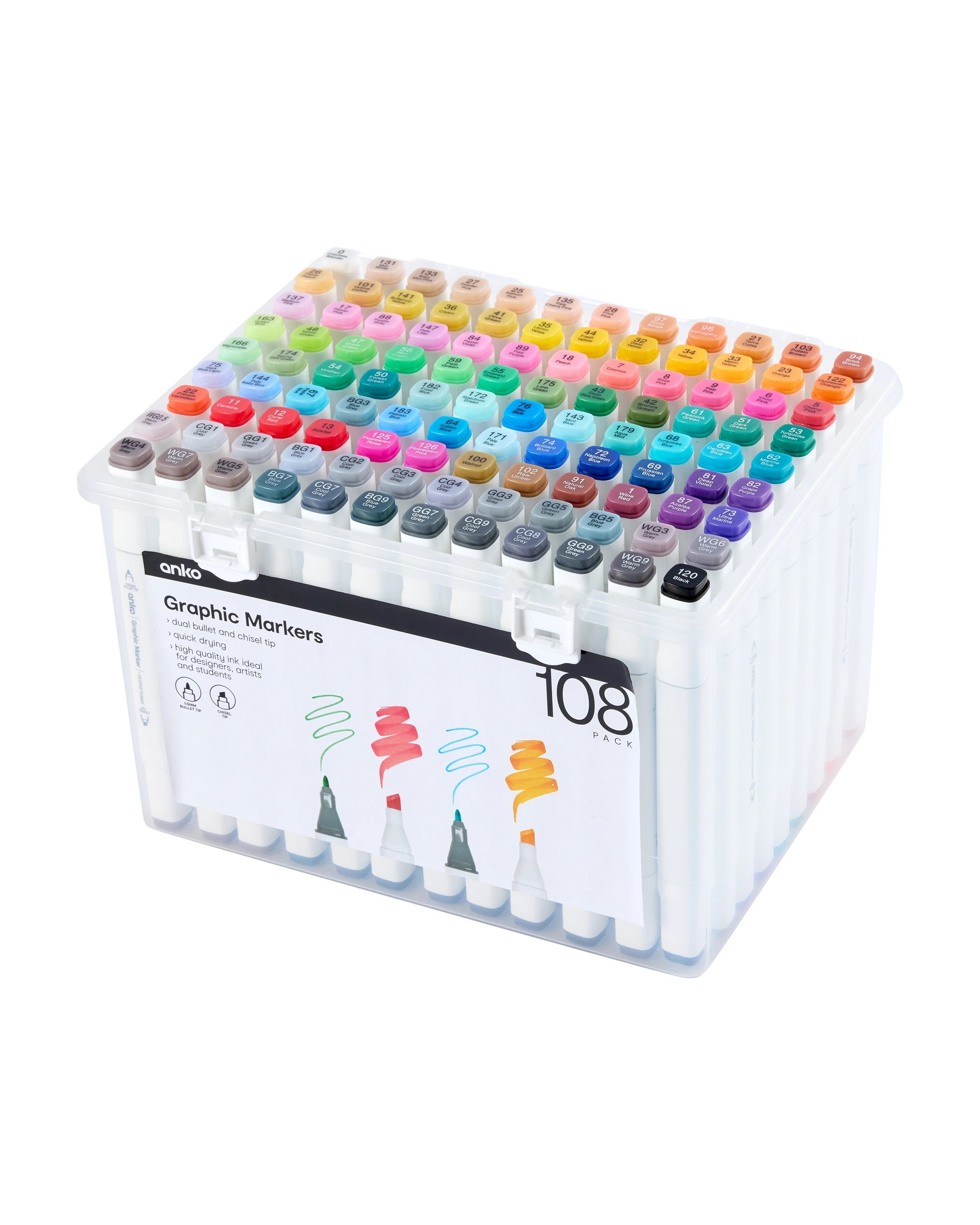 2 108 Pack Graphic Markers, 2 of 7
