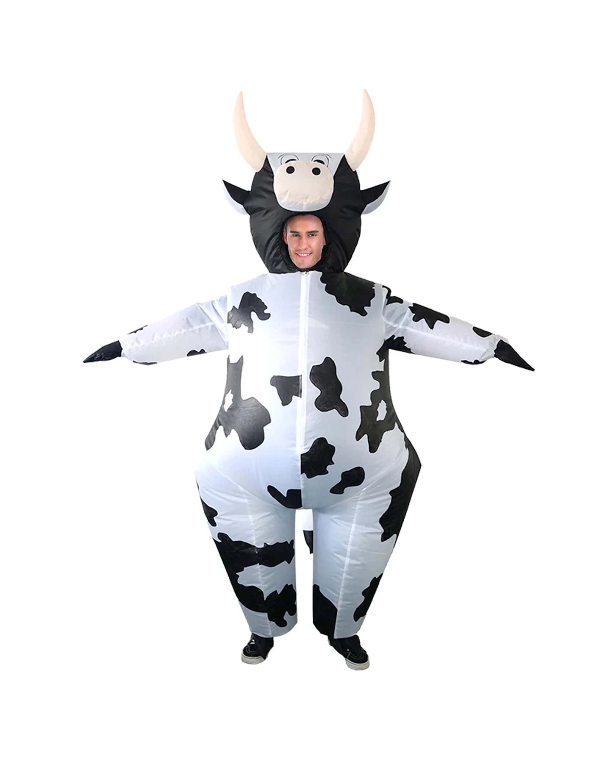 1 JD Party Inflatable Cow Adult Costume - One Size - Pattern, 1 of 3