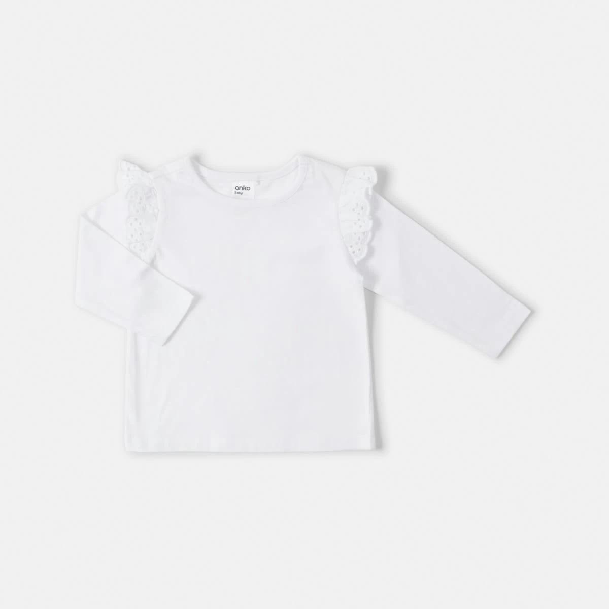 4 3 Pack Long Sleeve Broderie T-shirt Pnk Pk, 4 of 8