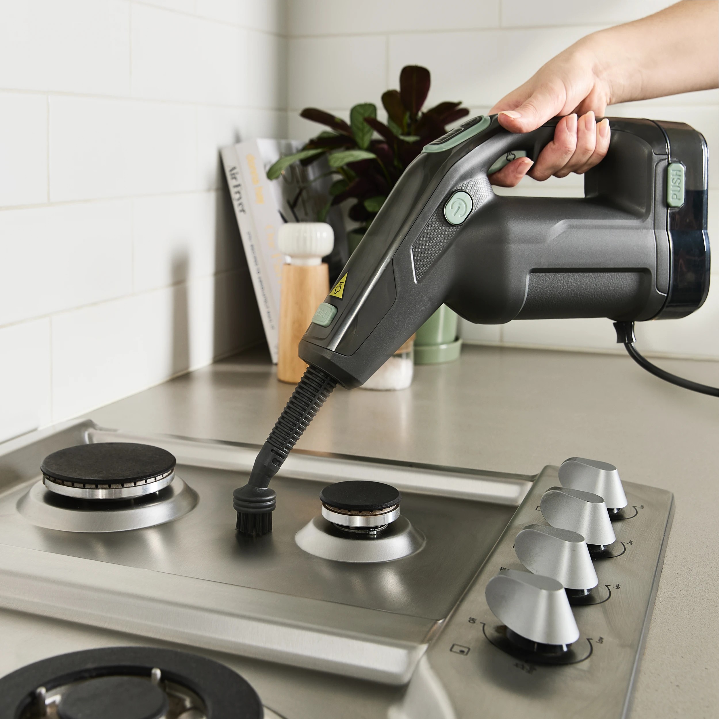 6 2-in-1 Floor & Hand Steamer - Grey and Black, 6 of 7