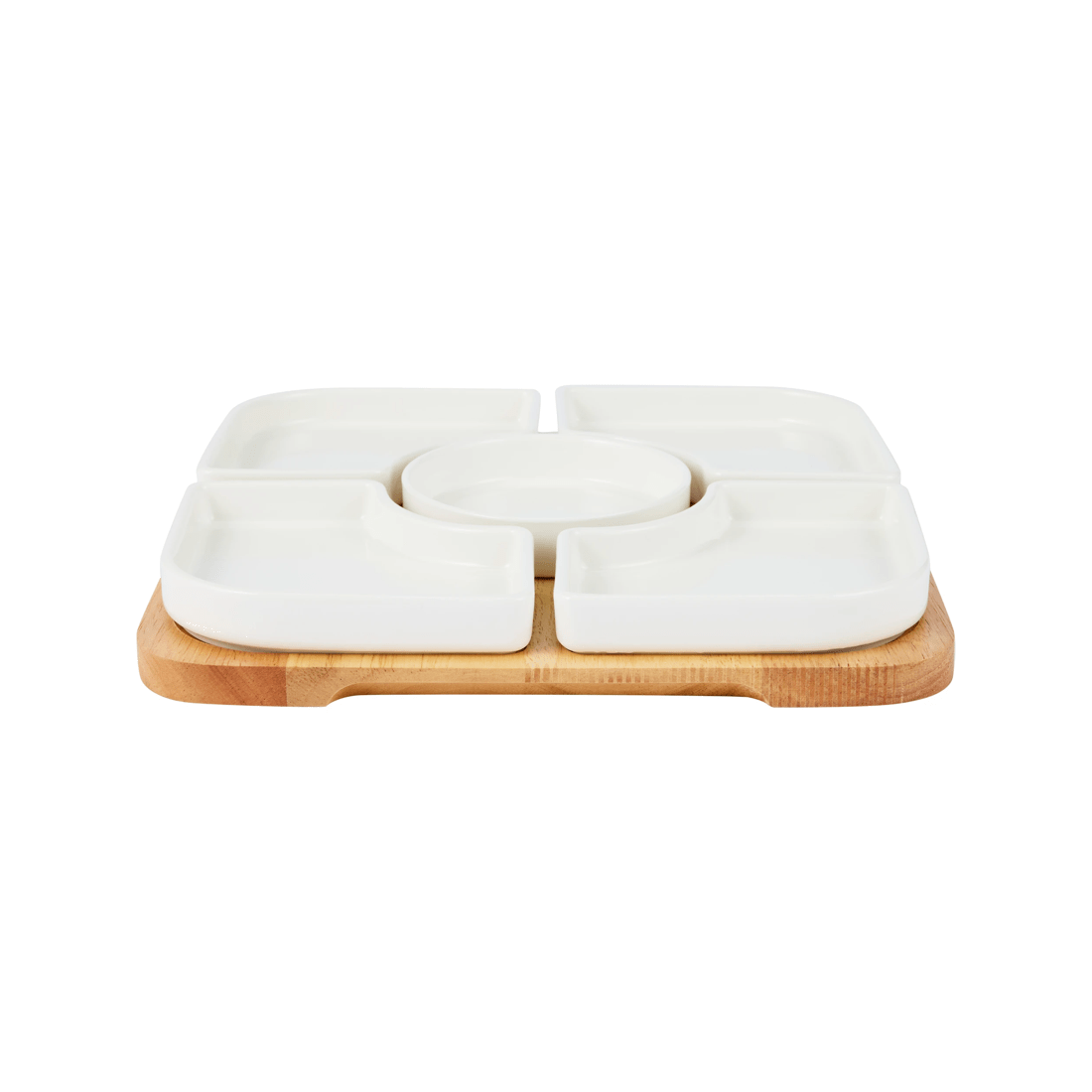 3 White Sectional Serve Set, 3 of 5