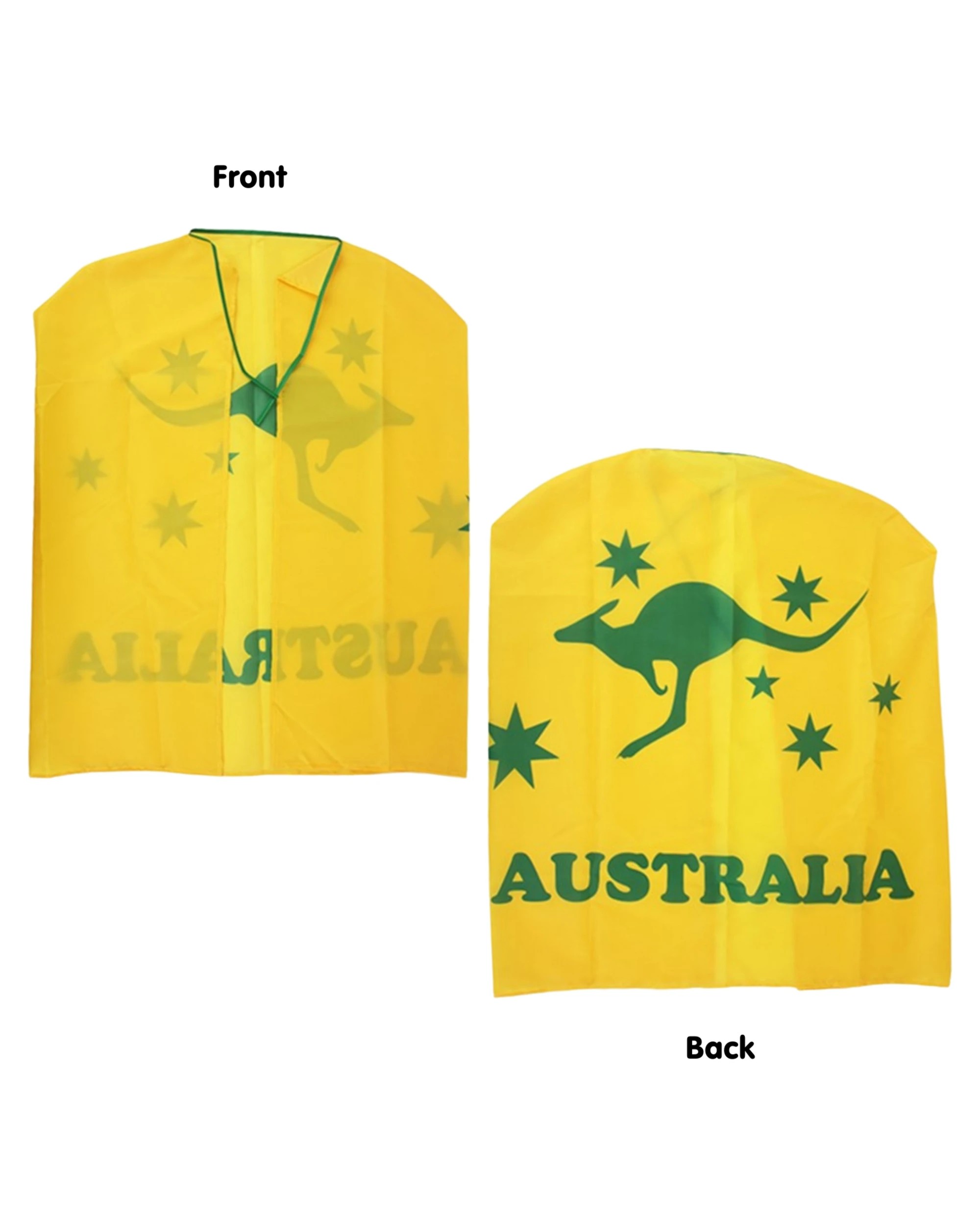 2 Oceana Aussie Kangaroo Cape 90cm x 150cm - One Size - Yellow, 2 of 3