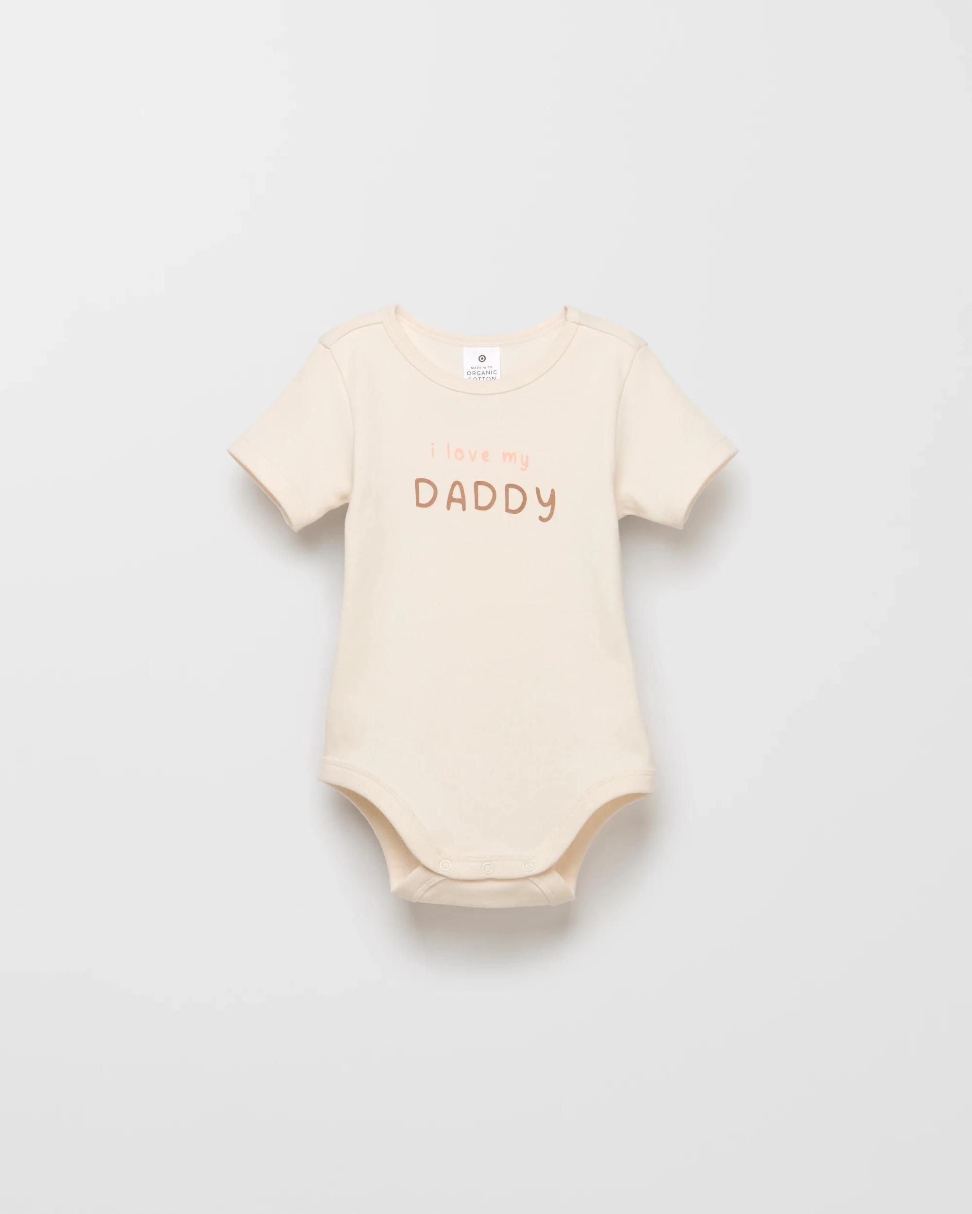 1 Target Baby Organic Cotton Print Bodysuit I LOVE MY DADDY, 1 of 2