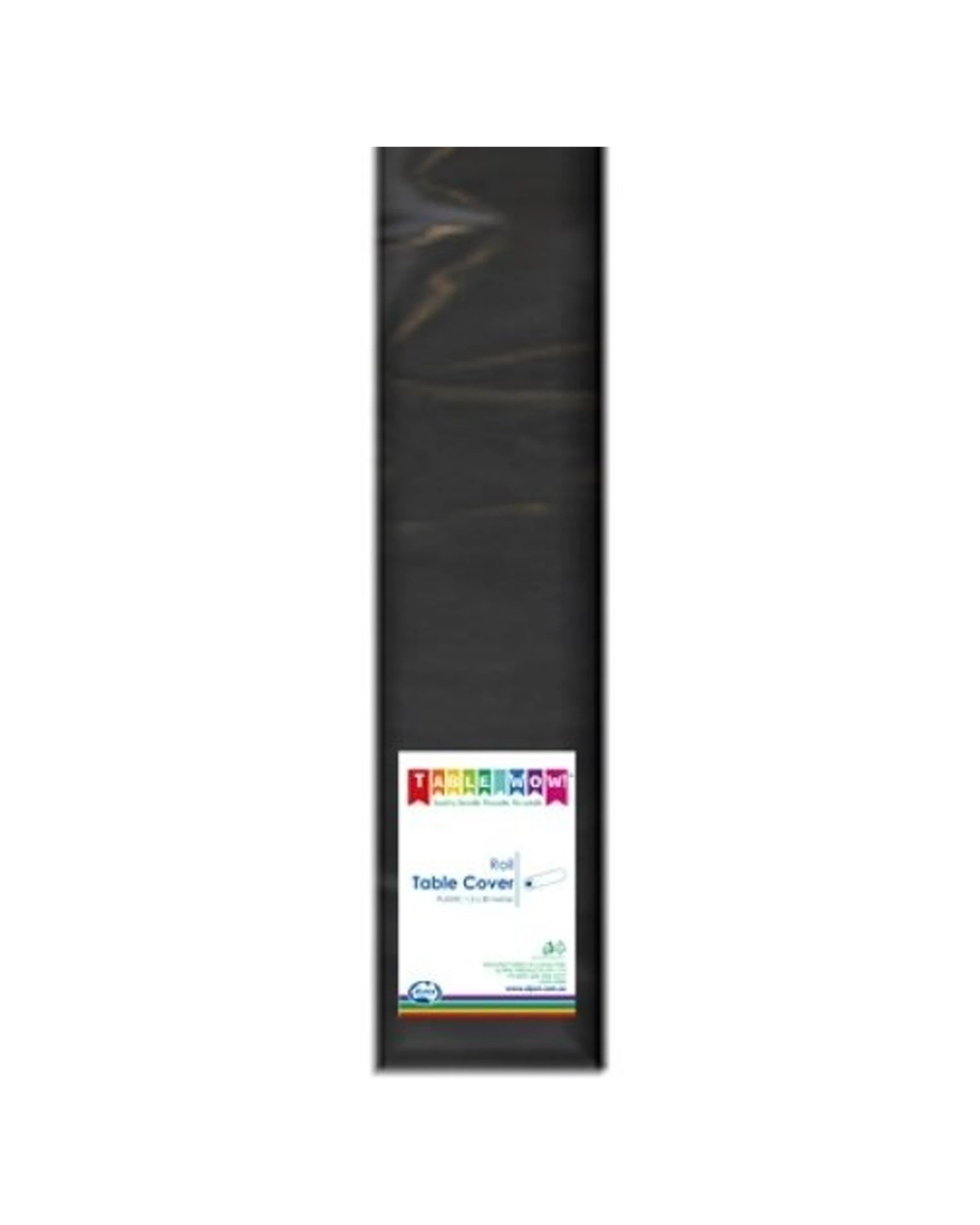 1 Alpen Tablecover Roll Plastic Party Supplies Table Cover 1.2mx30m - Black, 1 of 1