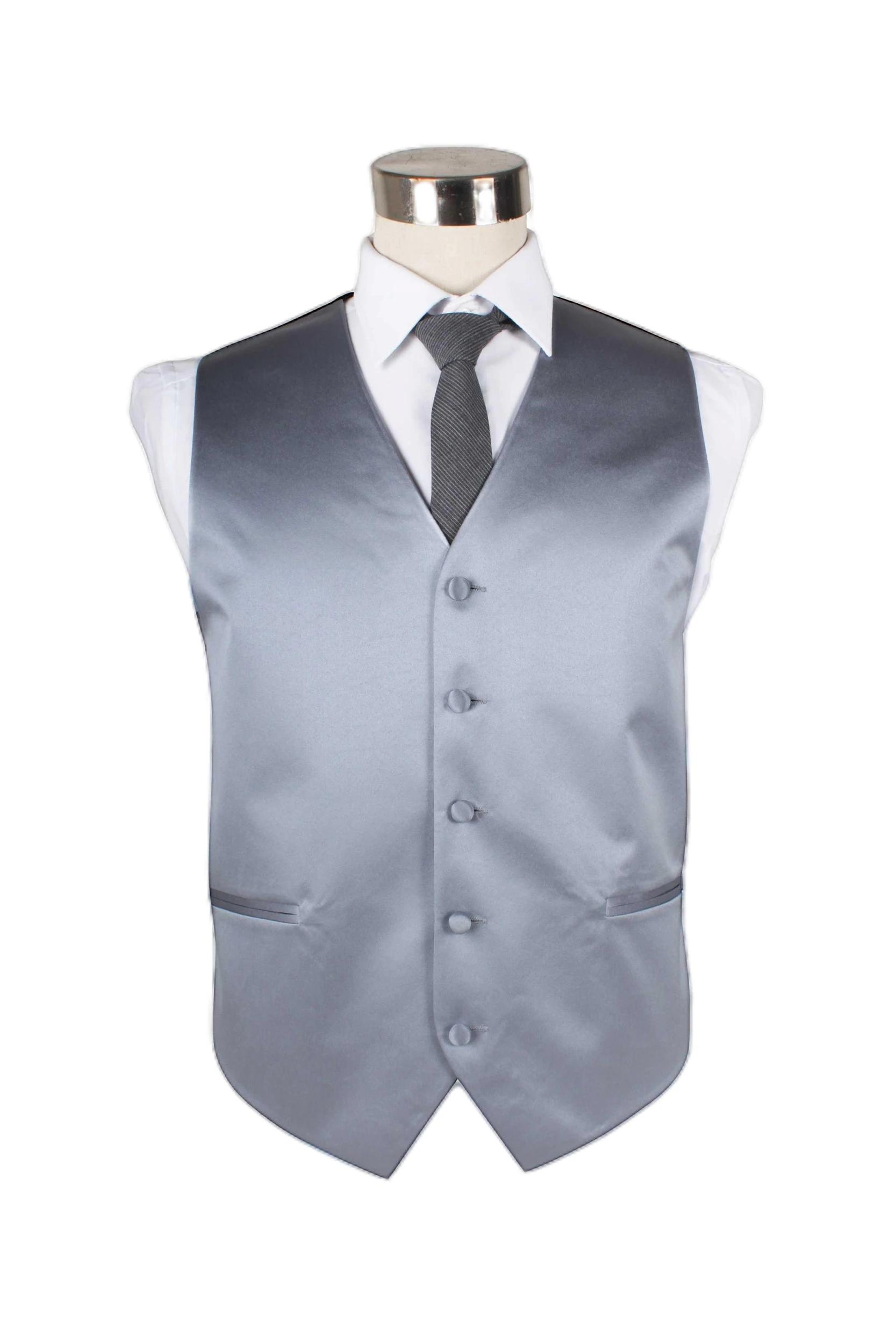 1 Zasel Mens Plain Vest Waistcoat Charcoal, 1 of 1