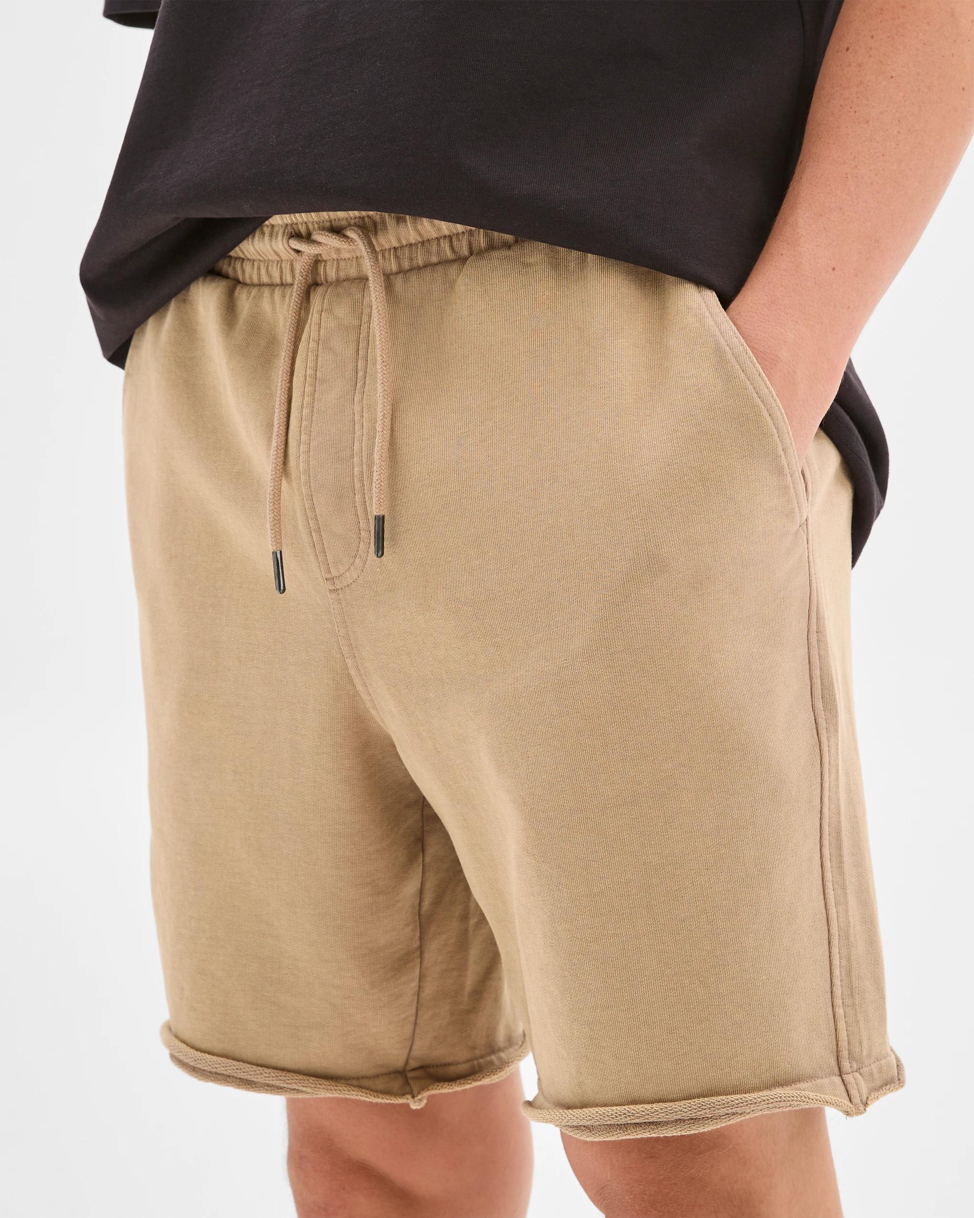 4 Commons Australian Cotton Fleece Shorts TAUPE, 4 of 5