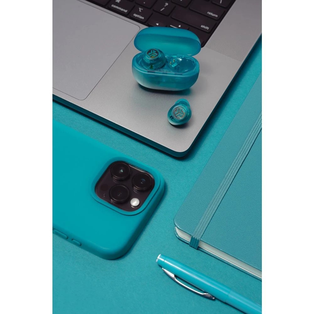 7 JLab Go Pop ANC True Wireless Earbuds Clear Teal, 7 of 7