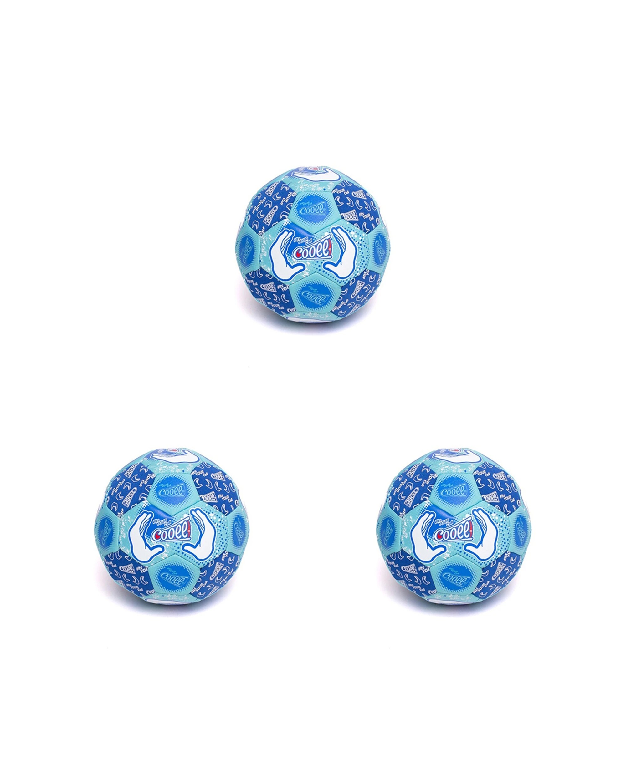 1 Cooee 3PK Mini Soccer Kids Family Outdoor Backyard Games Toy - Blue, 1 of 2