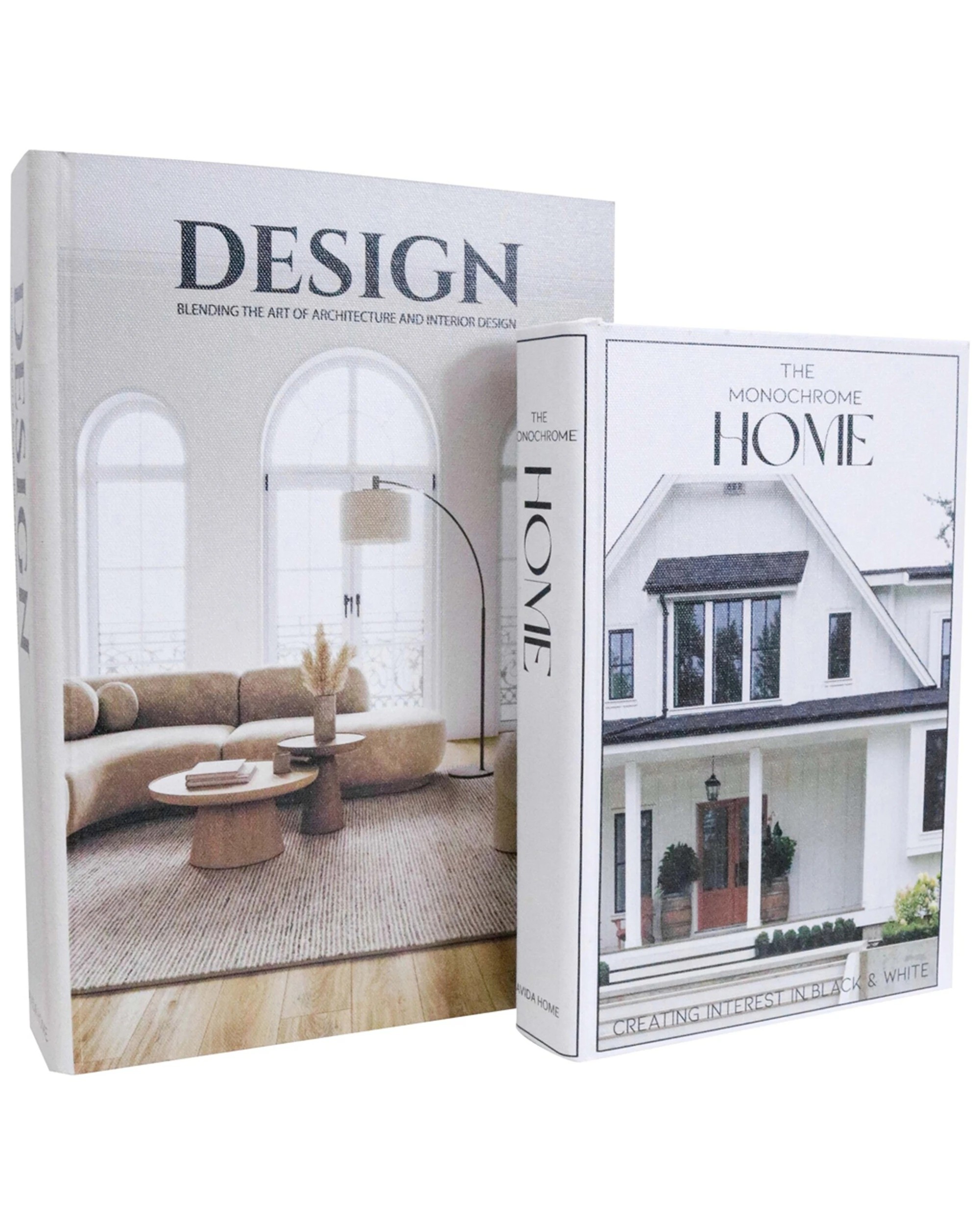 2 LVD Book Box Set 2x 2Pc MDF Design Homes 29x20x5.5cm 24x16x4cm Storage
 - multi, 2 of 3