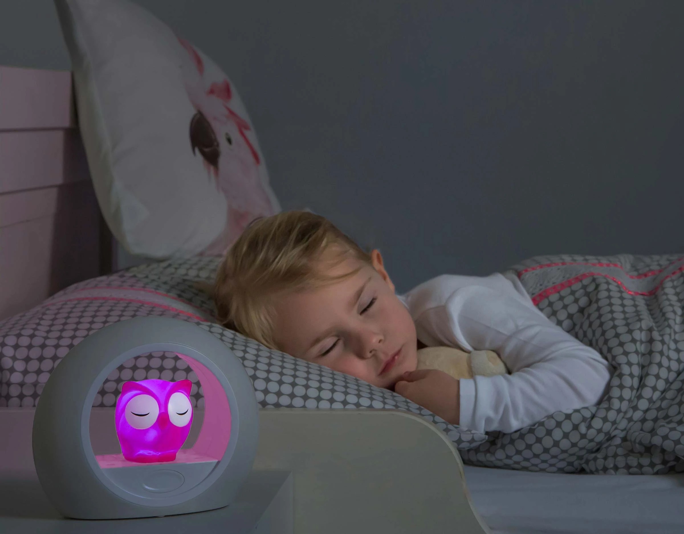 2 ZAZU Nightlight- Lou The Owl (Pink), 2 of 4