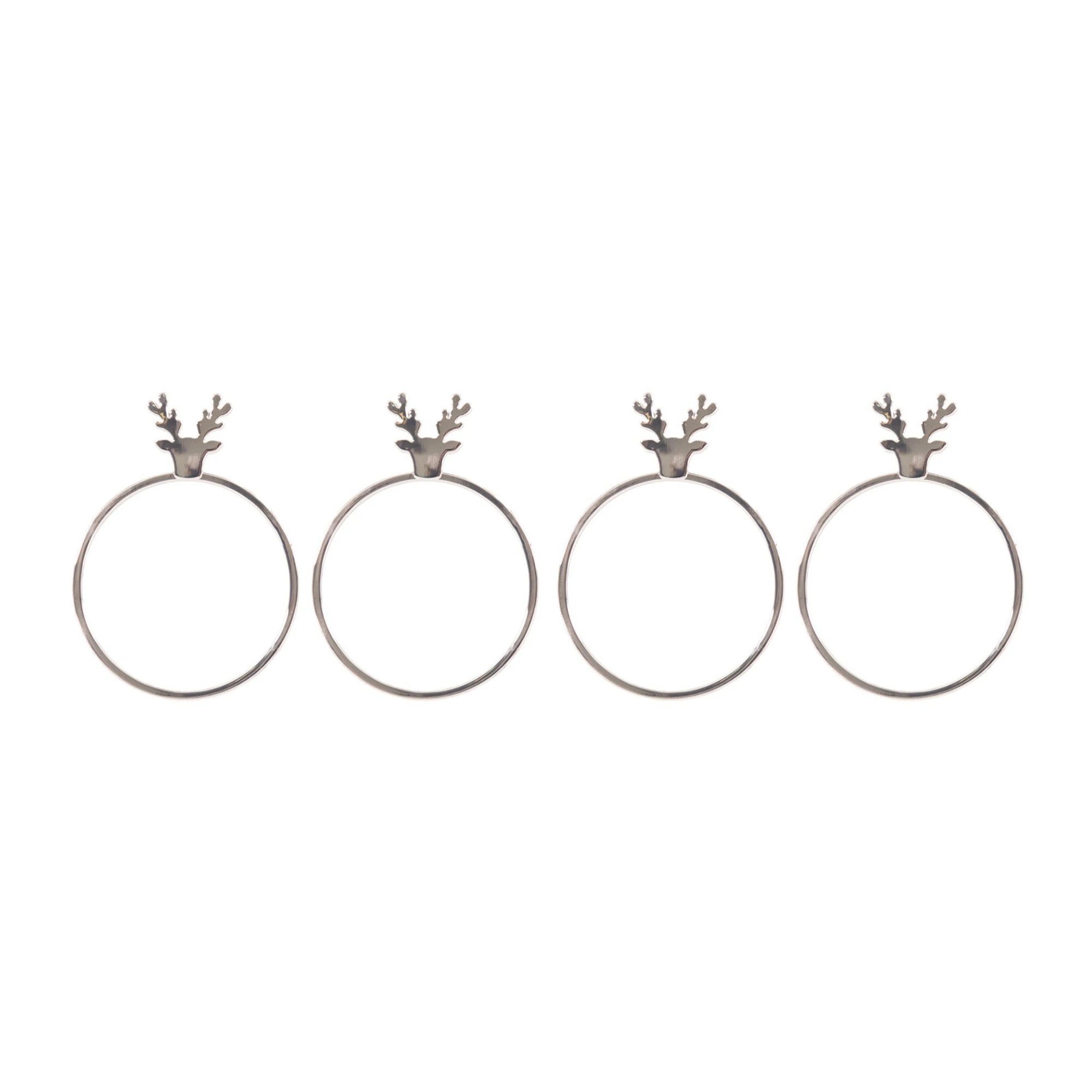3 Bread and Butter Stag Head Napkin Ring Twin Pack Kit, 3 of 3