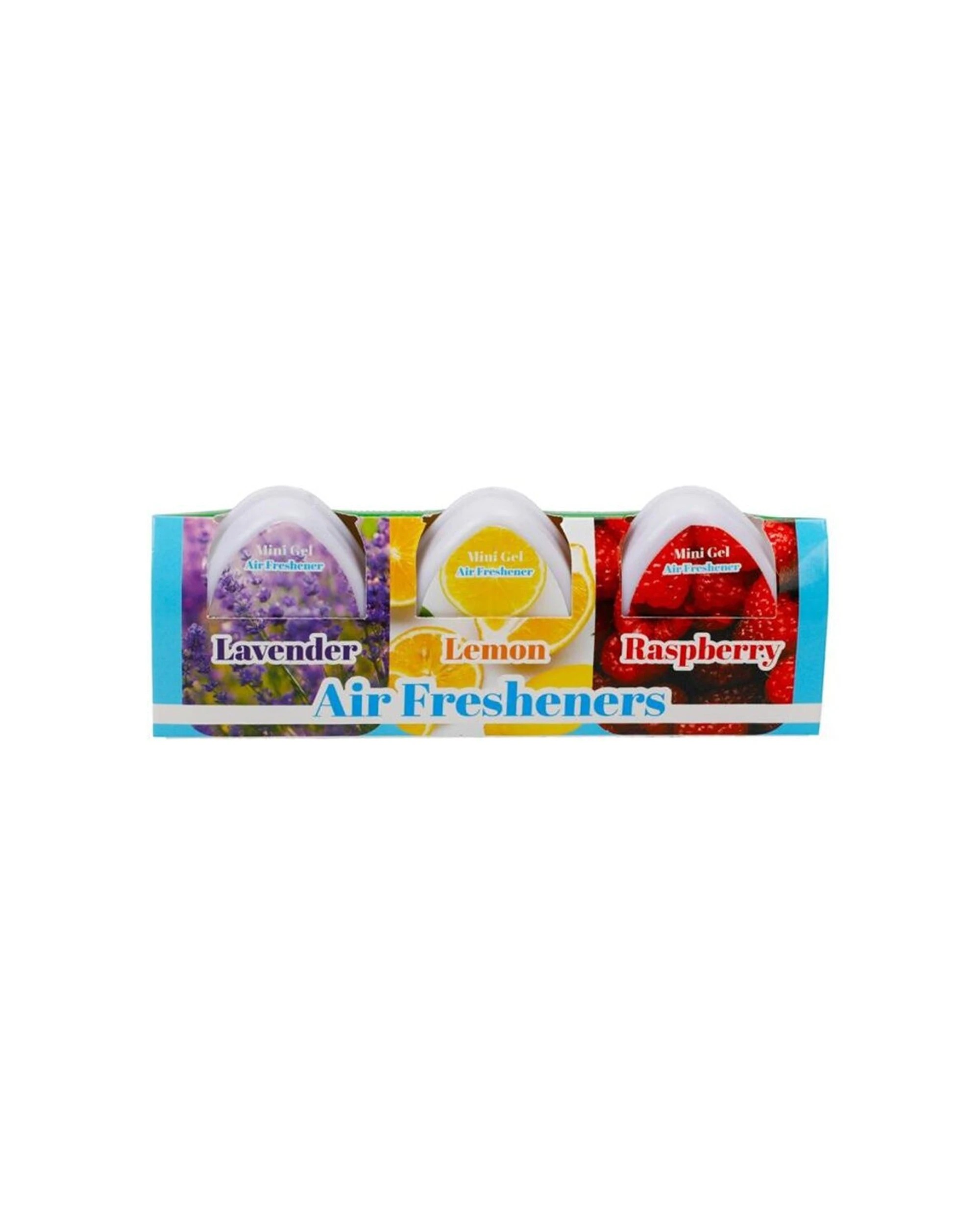 2 Cleana 24 Pack 3pc Air Freshener Gel Lemon Raspberry 60g - Multi, 2 of 5