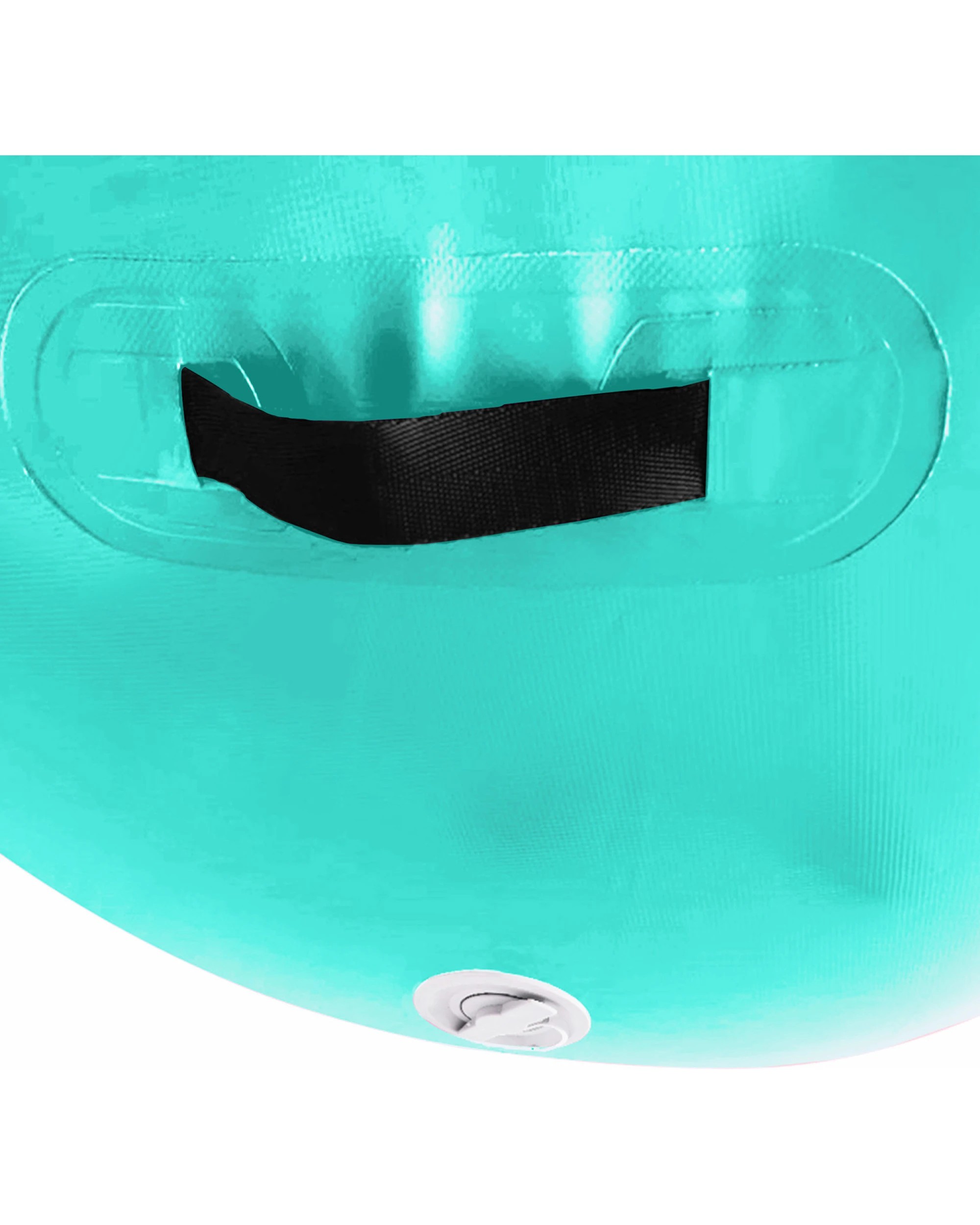 4 Powertrain 120cm x 75cm Inflatable Air Barrel Exercise Roller Gymnastics Training Aid - Green, 4 of 5