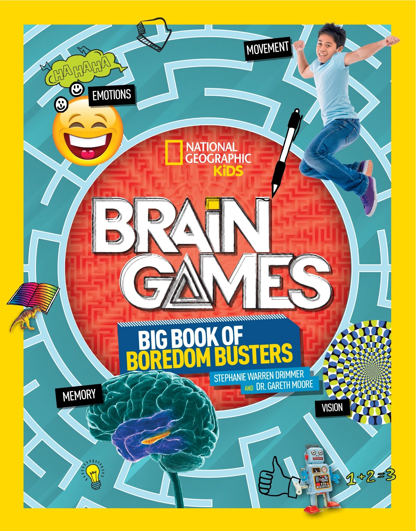 1 National Geographic Kids: Brain Games Big Book of Boredom Busters by Stephanie Warren Drimer and Dr. Gareth Moore - Book, 1 of 4