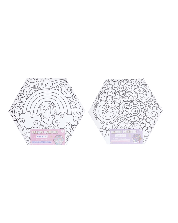 Hexagon Canvas Art Kit - Assorted
