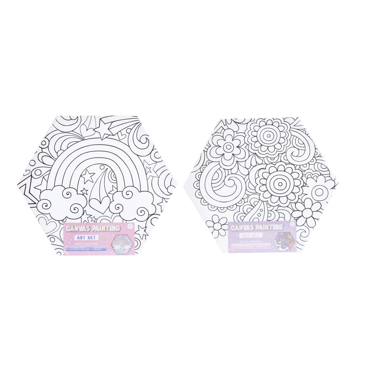 1 Hexagon Canvas Art Kit - Assorted, 1 of 8