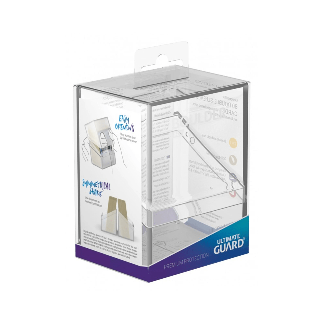 5 Ultimate Guard Boulder 80+ Deck Case - Clear, 5 of 6