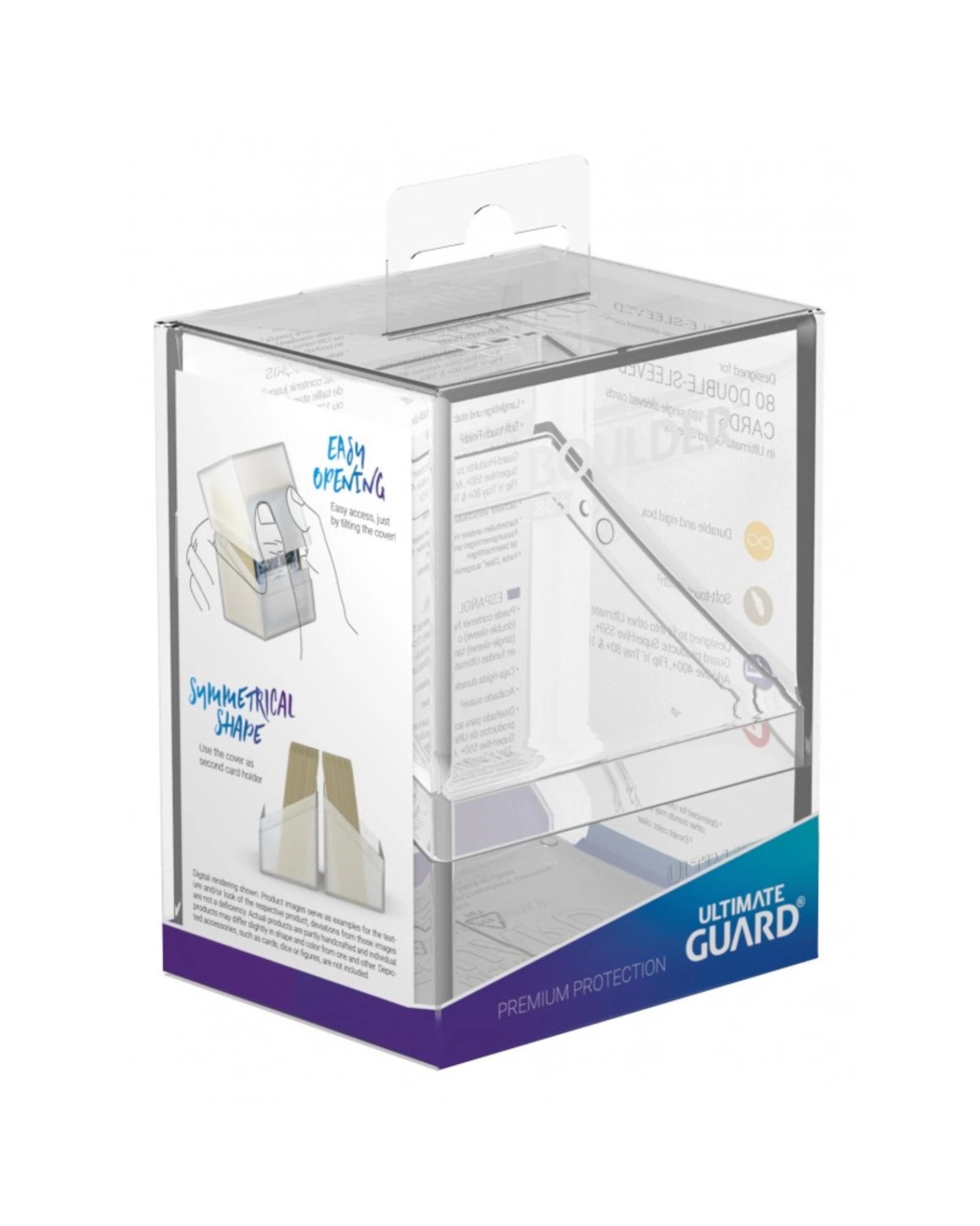 5 Ultimate Guard Boulder 80+ Deck Case - Clear, 5 of 6