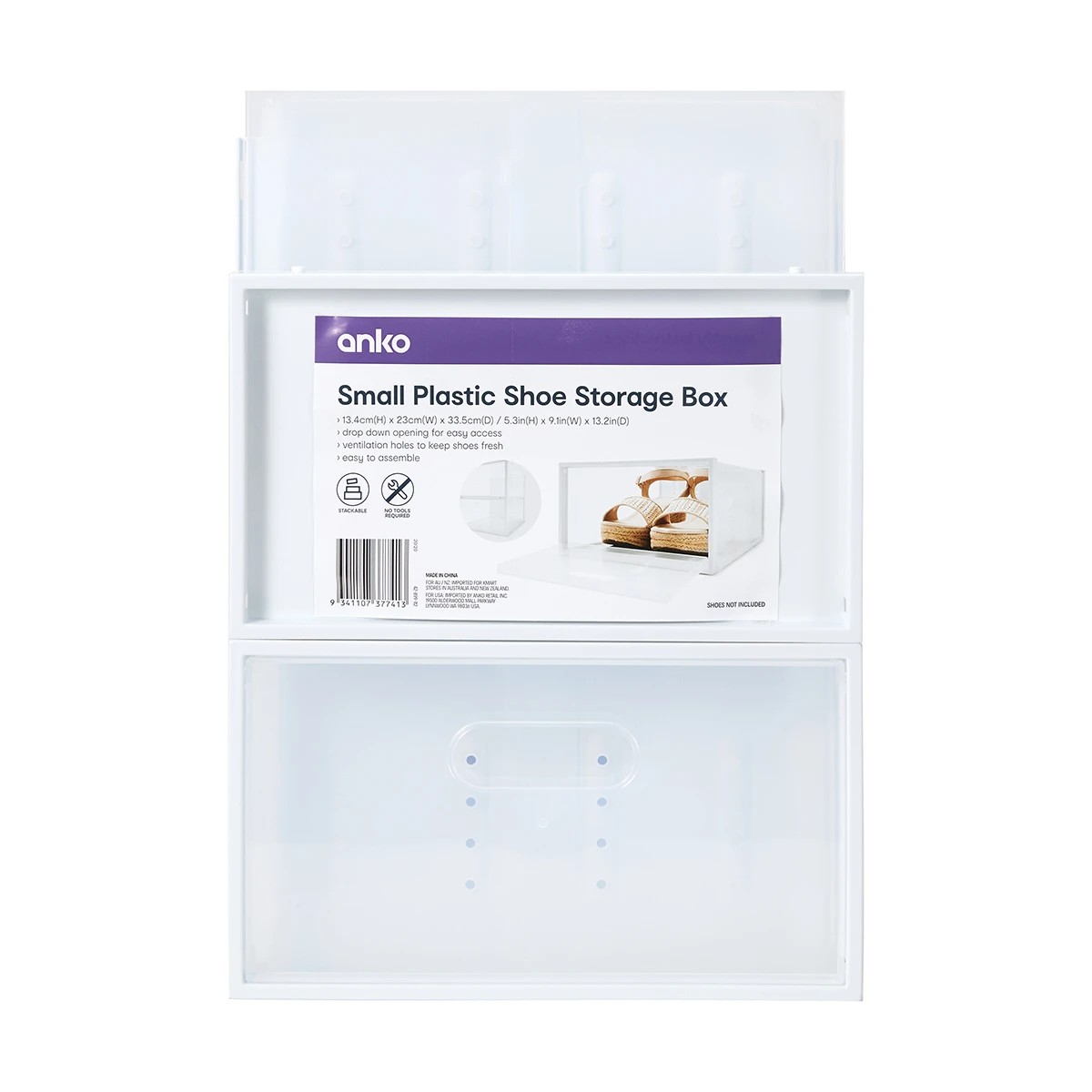 6 Small Plastic Shoe Storage Box, 6 of 7