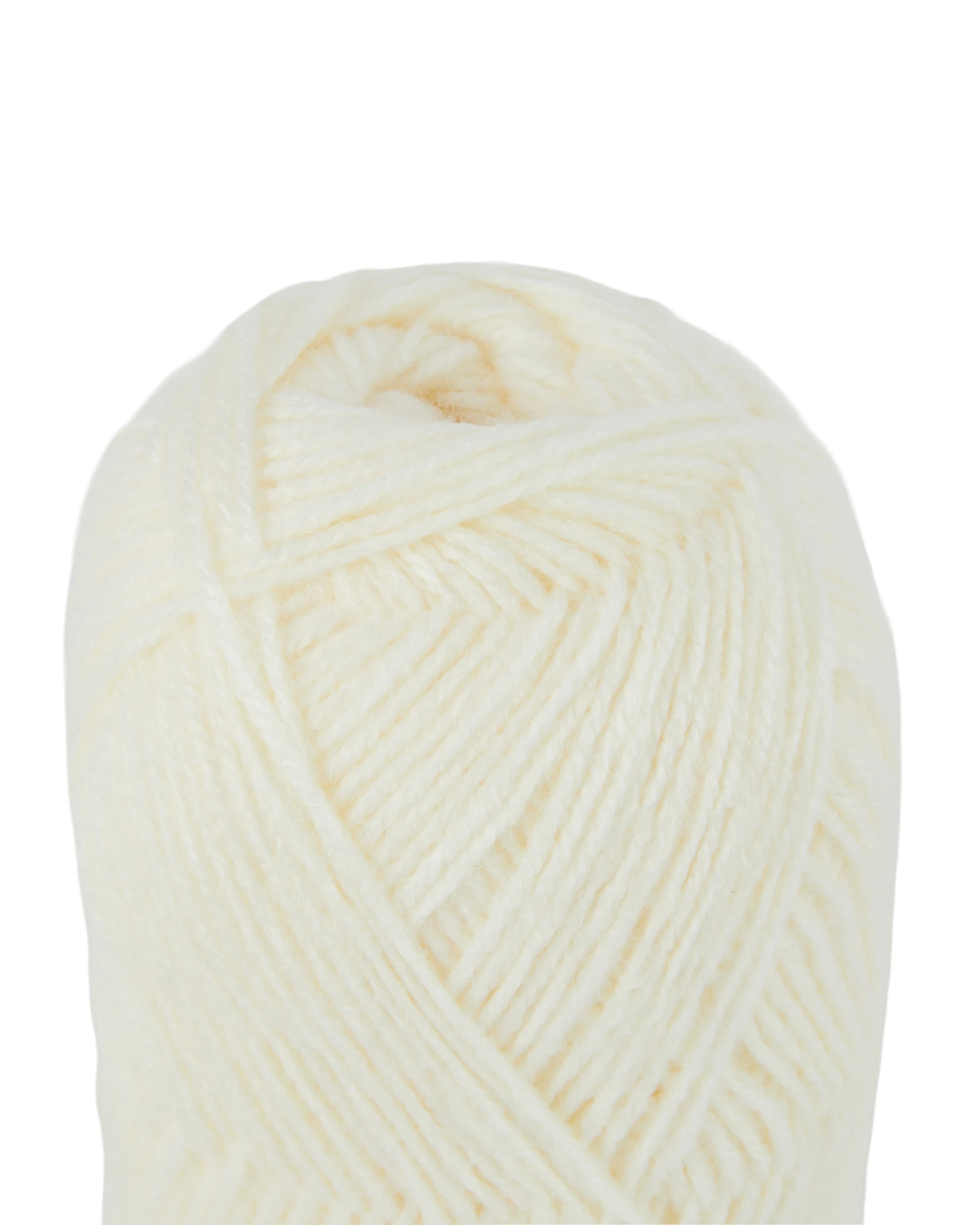 2 8 Ply Acrylic Yarn 100g – Ivory, 2 of 3