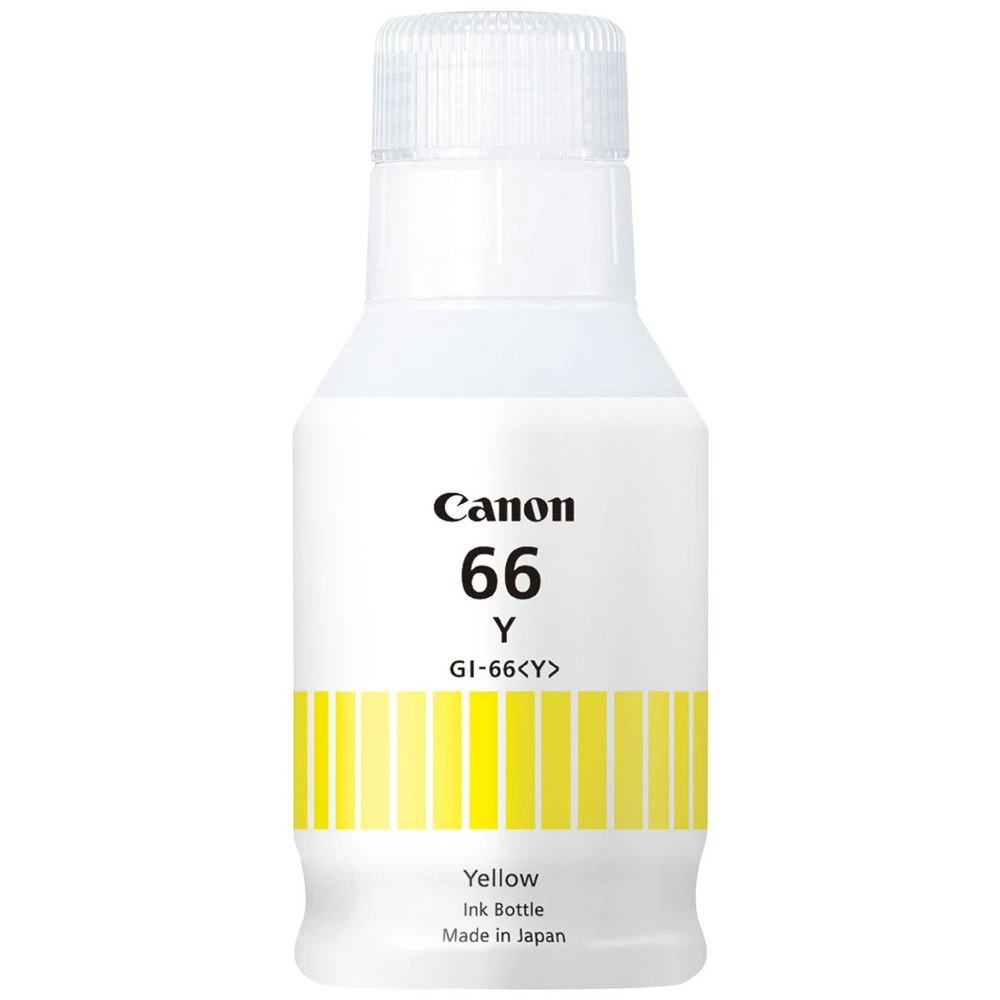 1 Canon GI66 MegaTank Ink Bottle Yellow, 1 of 3