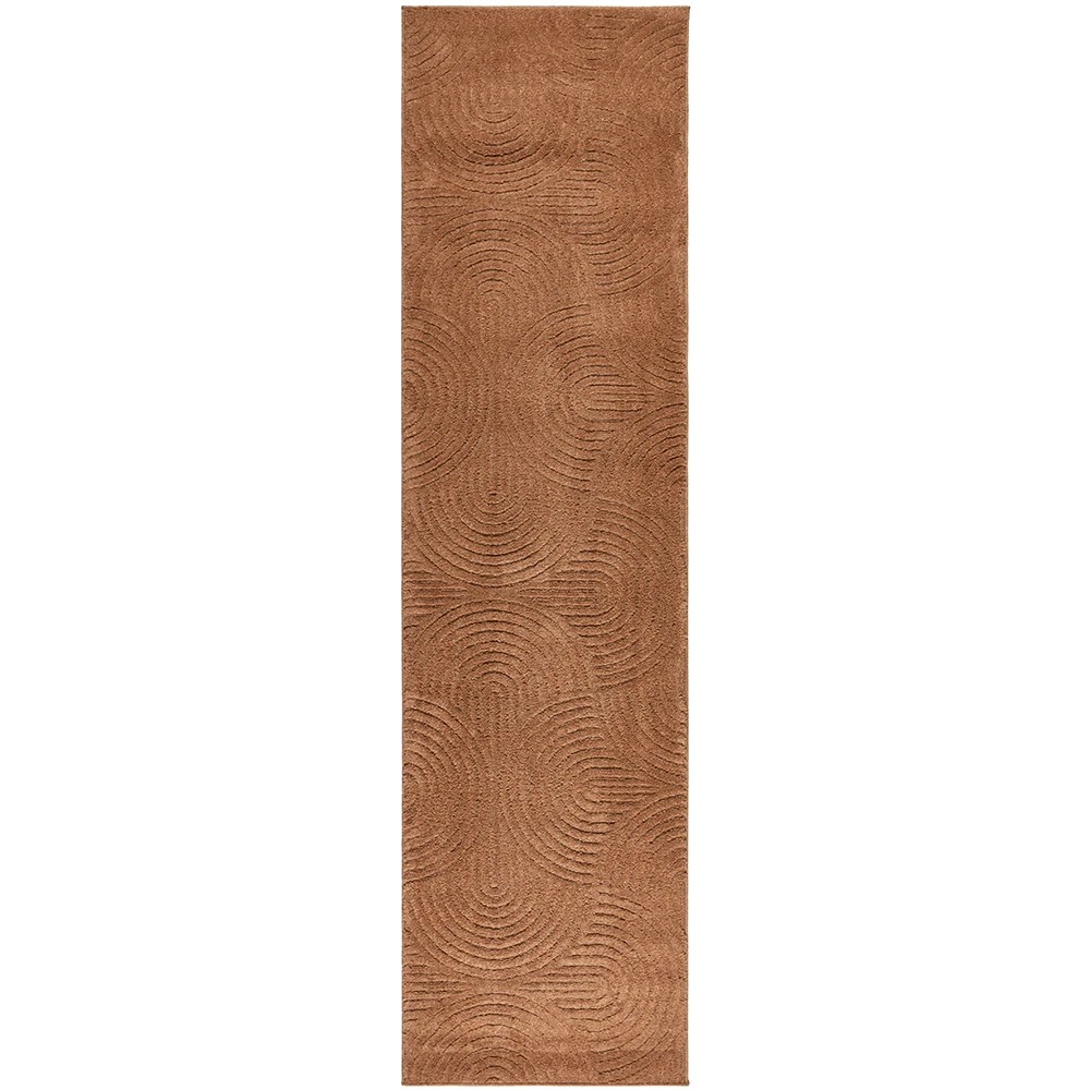 2 Common Ground Rugs Sanctuary Zina 500x80cm - Extra Large Runner Power Loomed Rug - Brown, 2 of 7