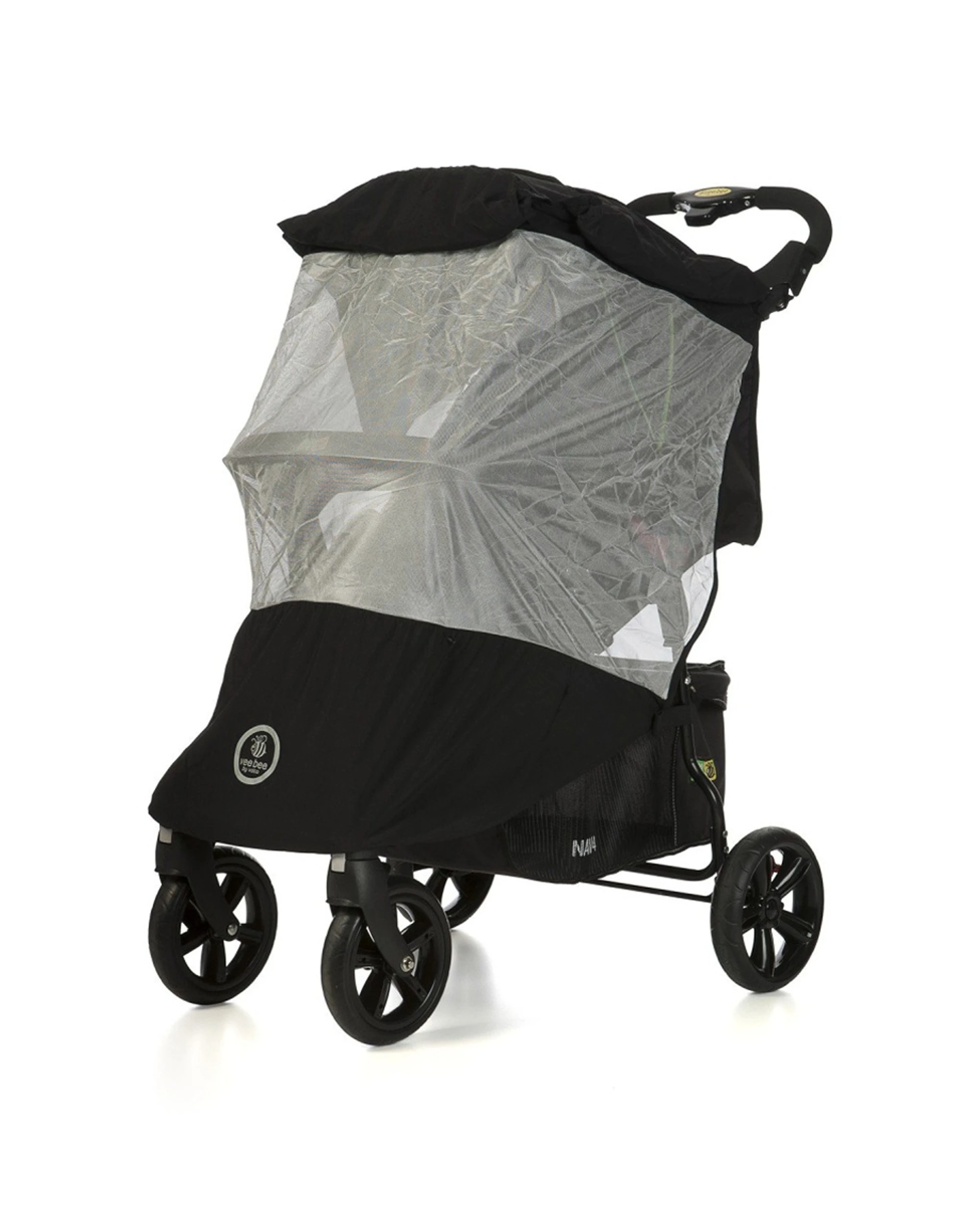2 VeeBee Sun Stopper Pram Stroller Cover UV Mesh For Side By Side Model Compatible - Black, 2 of 5