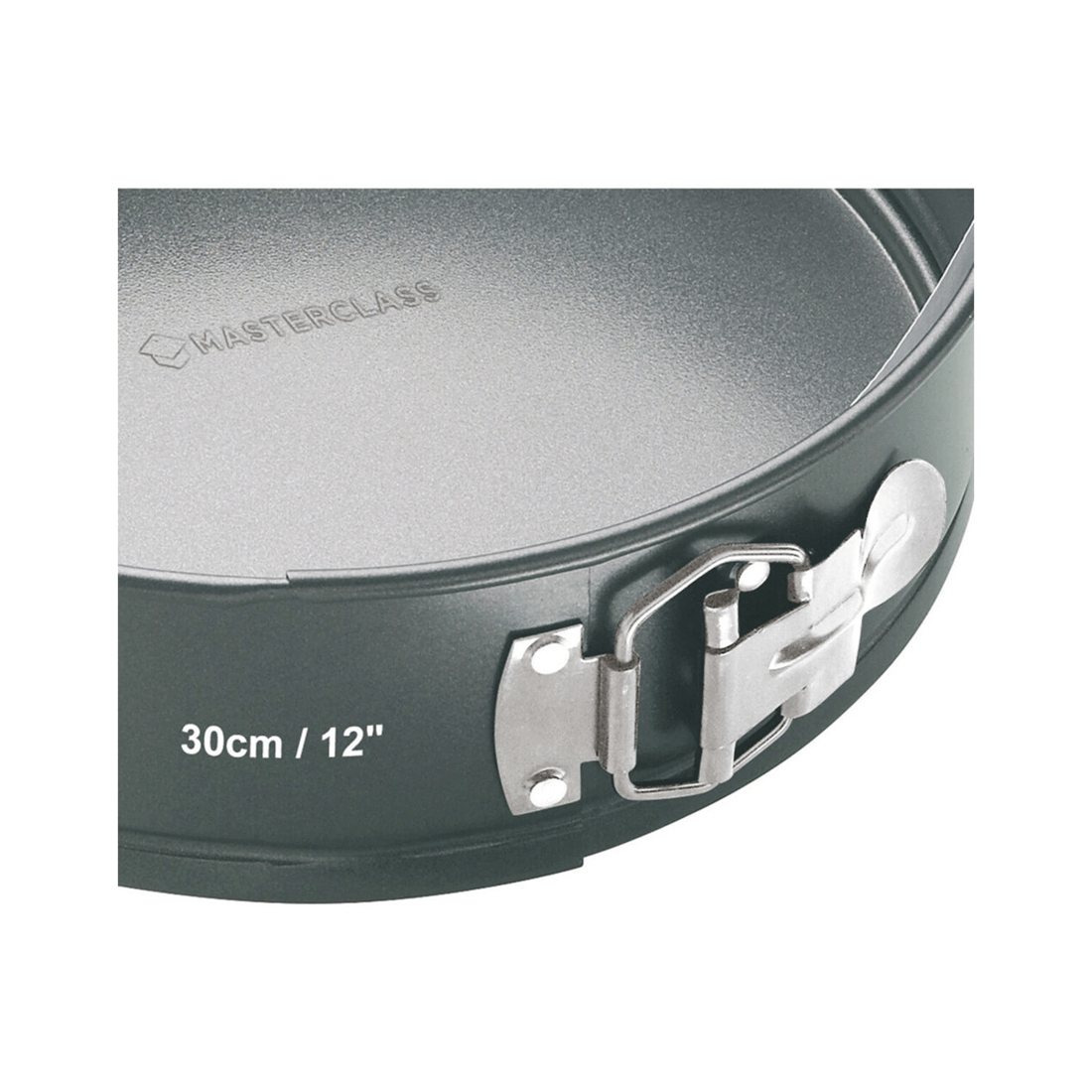 4 Mastercraft 30cm Springform Non-stick Heavy Base Round Cake Pan Baking Black
 - Black, 4 of 4