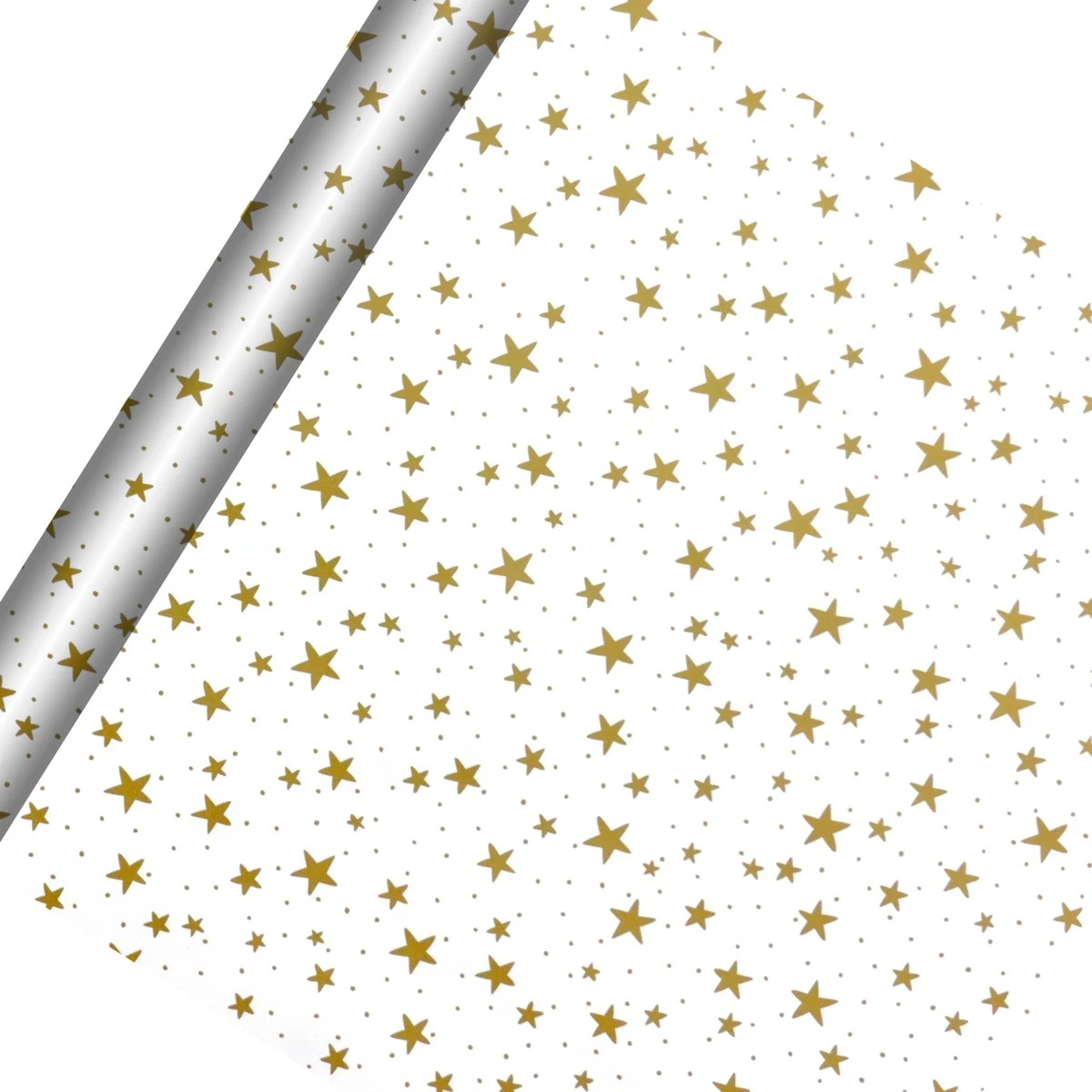 1 Hallmark Wrapping Paper Roll - Gold Stars, 1 of 3