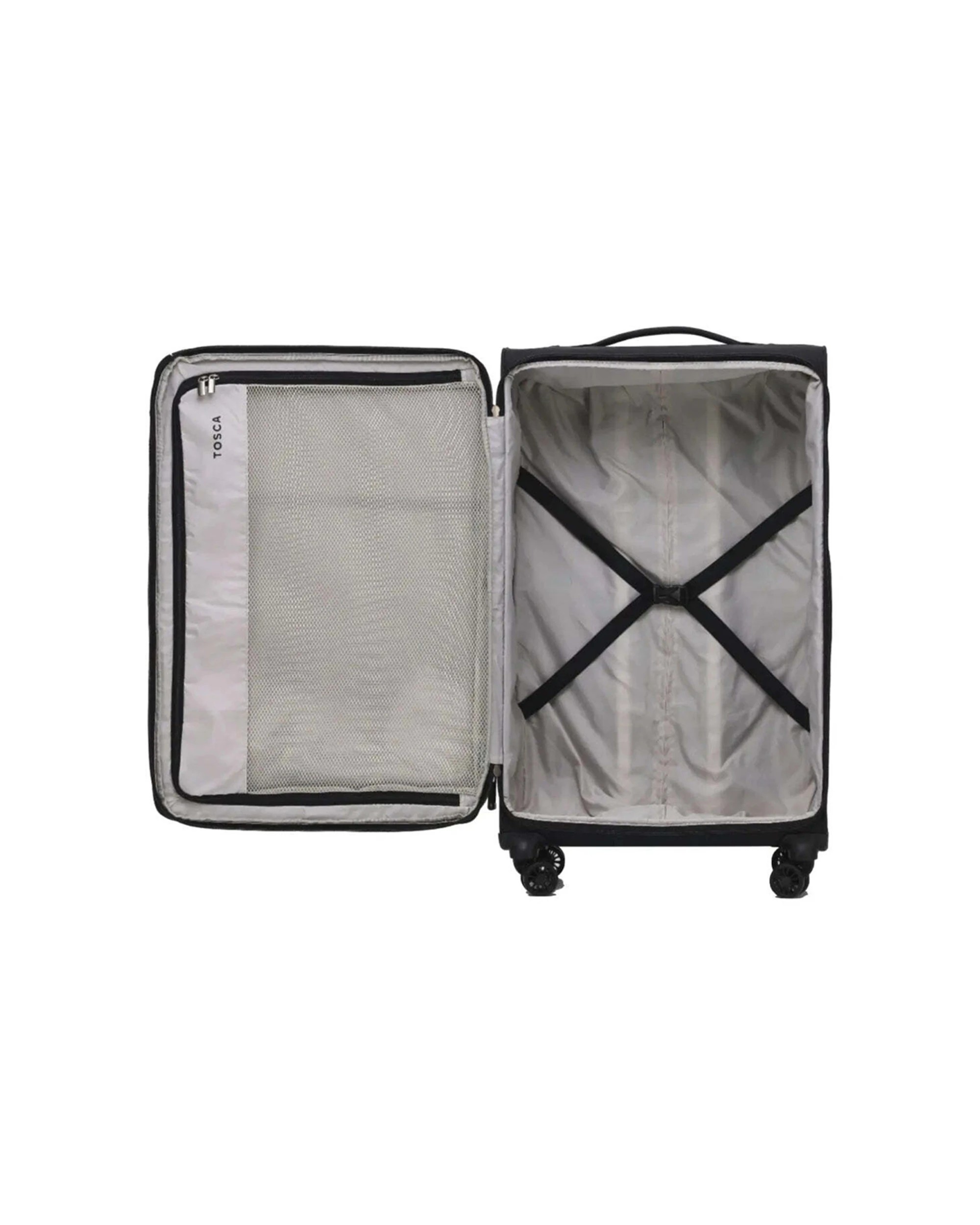 7 Tosca 3Pc So-Lite 2-Wheel Suitcase Travelling Luggage Trolley Set - Black, 7 of 9