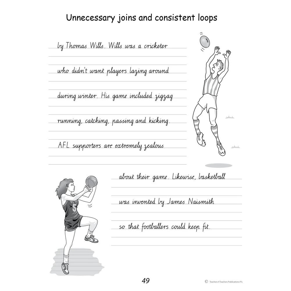 5 Handwriting Conventions Practice Book Victoria Year 6, 5 of 5