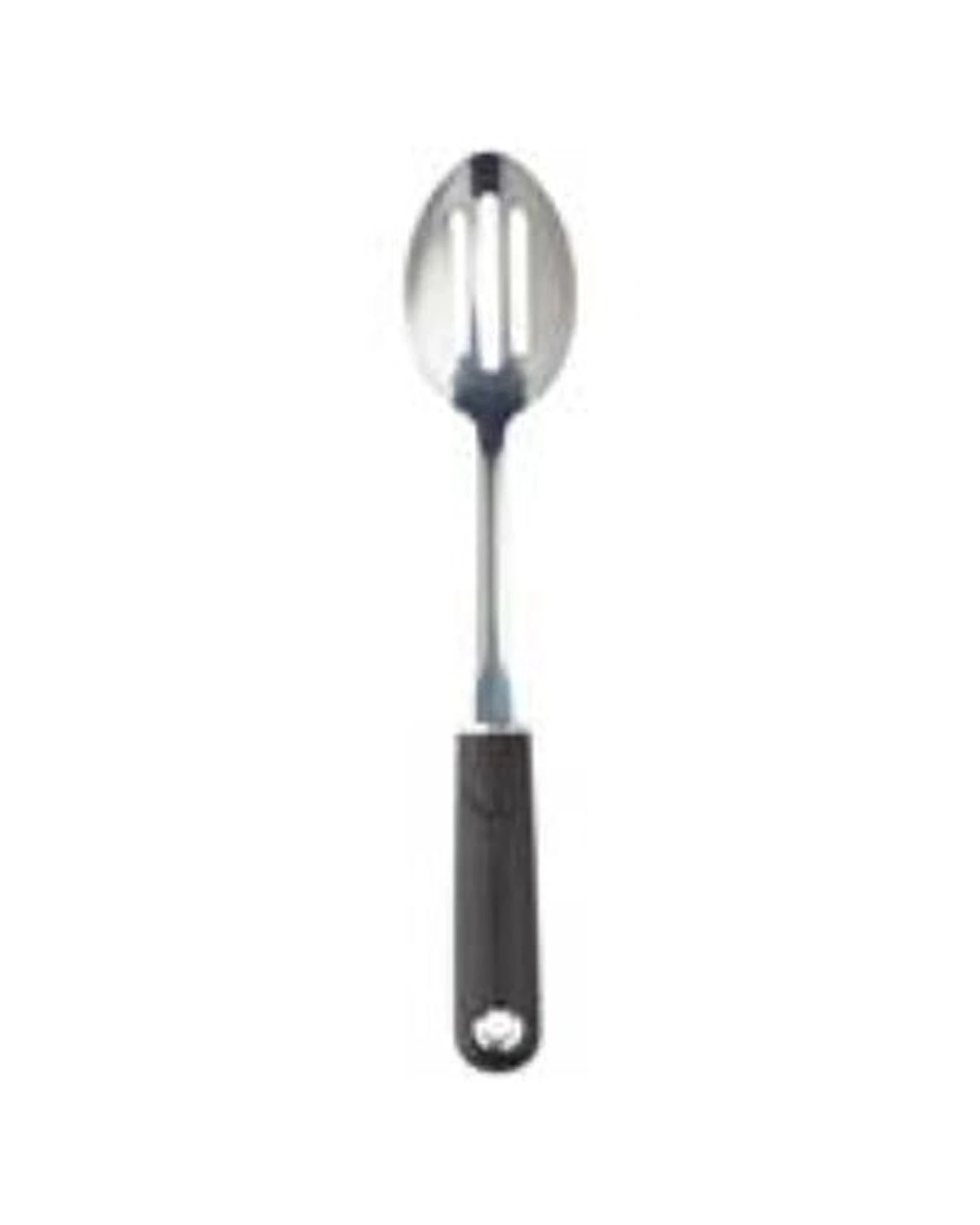 1 Mastercraft Soft-Grip Slotted Spoon Stainless Steel Kitchen Cooking Utensil - Black, 1 of 3