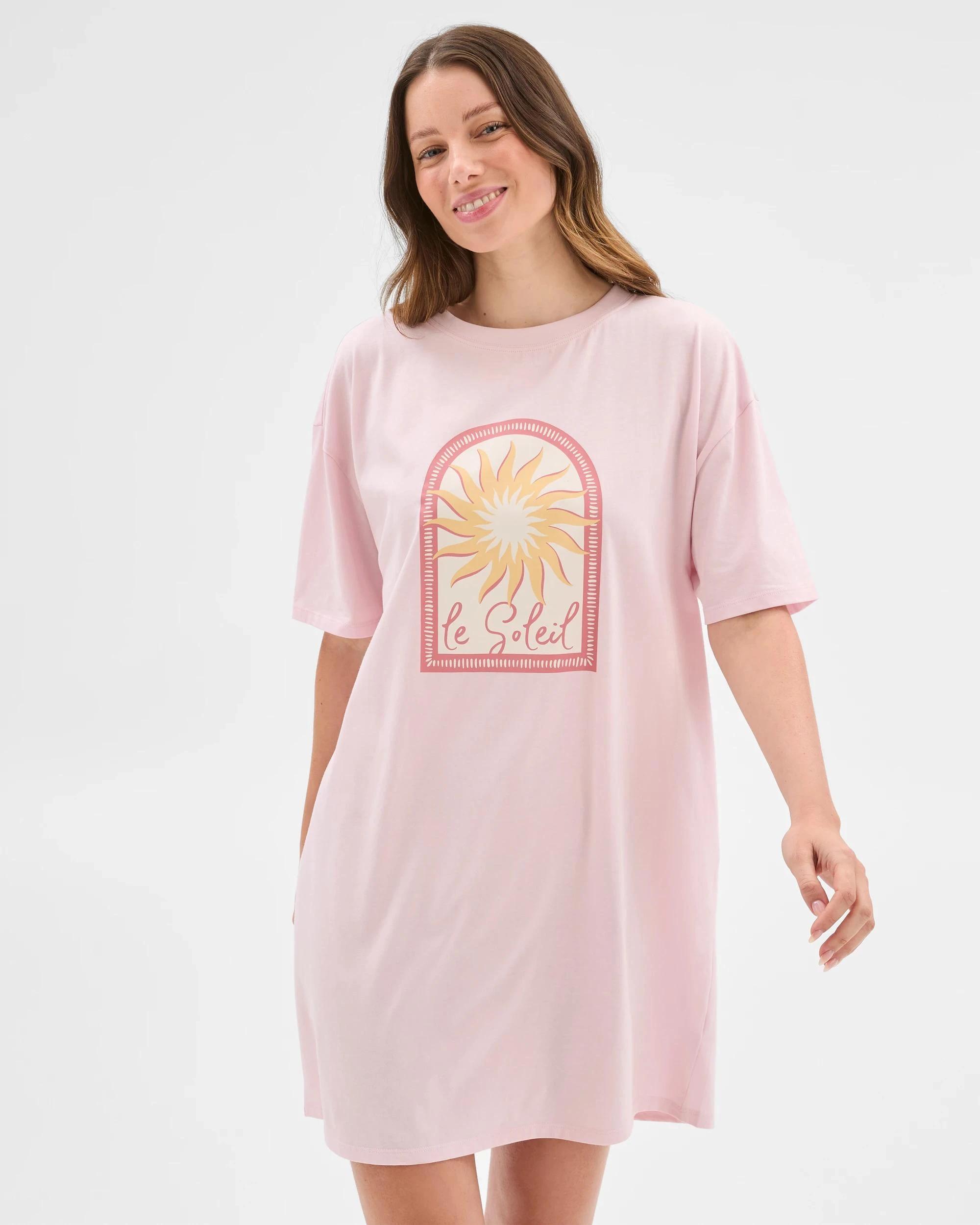 5 Target Woman Australian Cotton Womens Boyfriend T-Shirt Nightie LE SOLEIL, 5 of 6