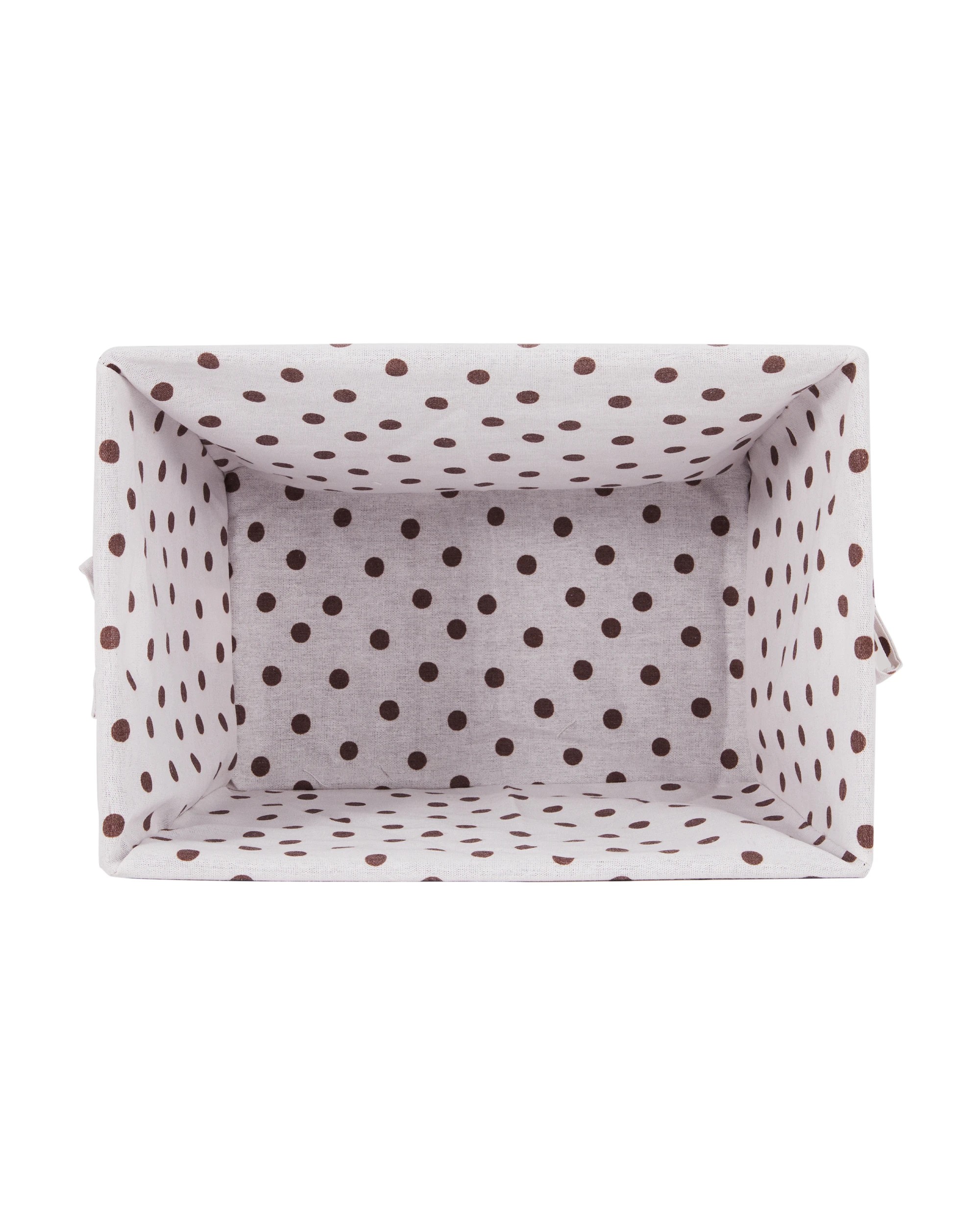 4 Large Paper Rope Basket with Polka Dot Liner - Beige, 4 of 5