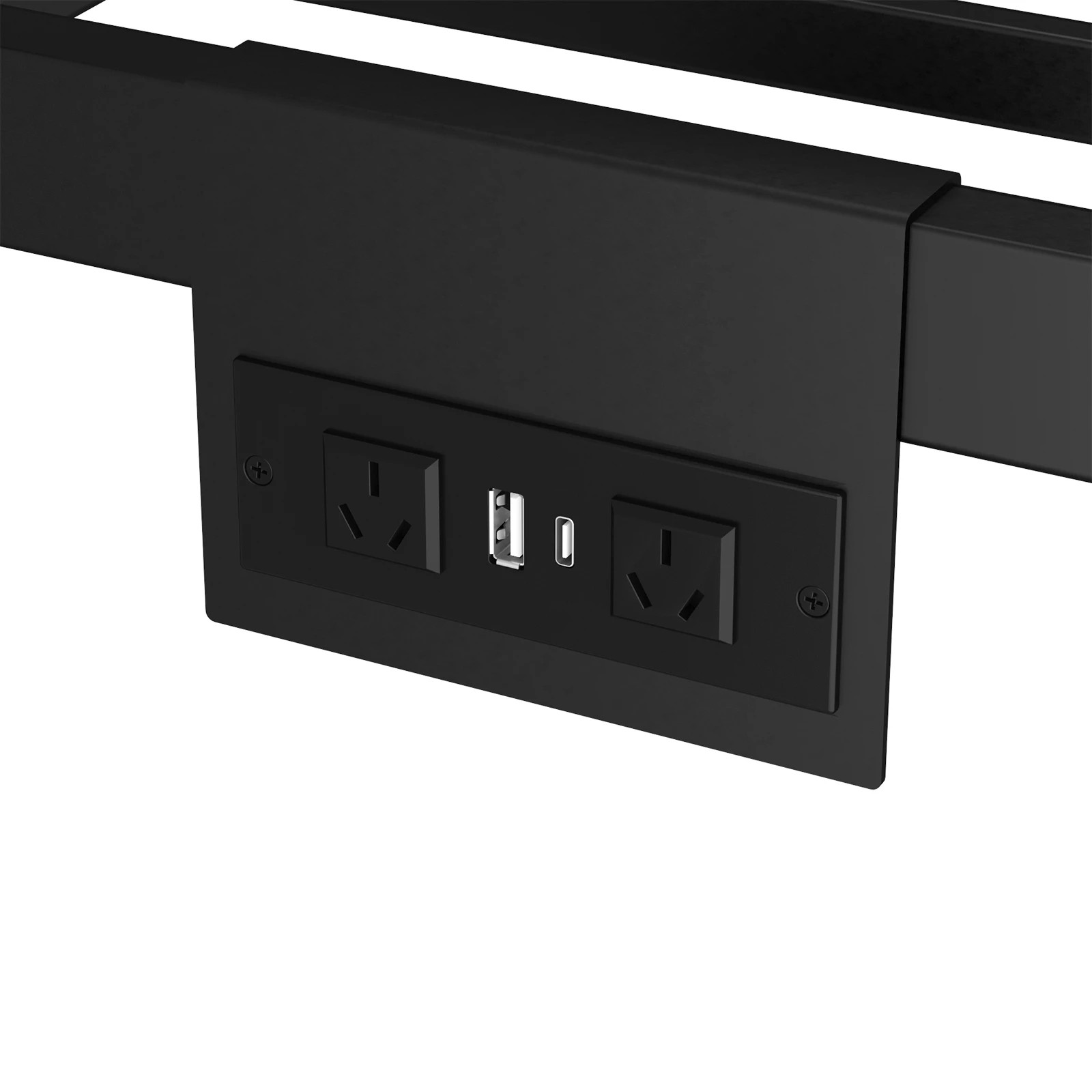 4 Advwin Single LED Loft Bed with Storage Stairs & Hanging Rod, Charging Station & Bedside Shelf - Black, 4 of 8