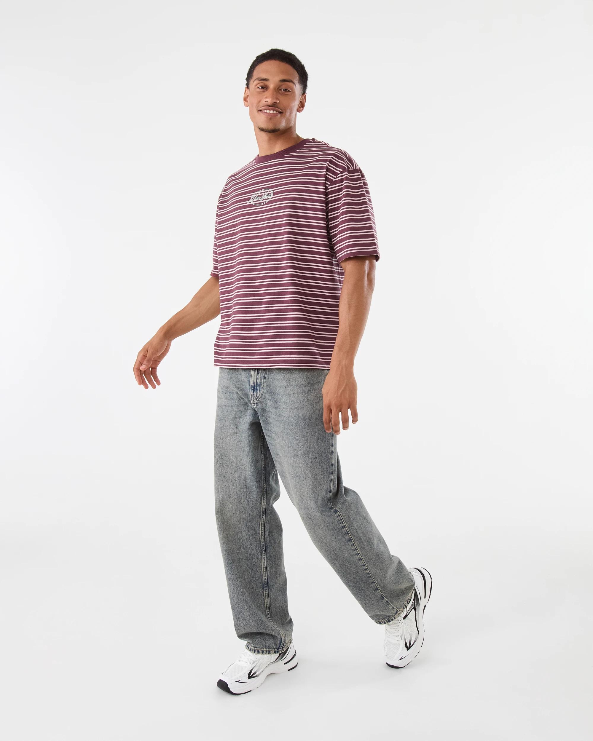 3 Boxy Stripe T-Shirt Red Ny, 3 of 6