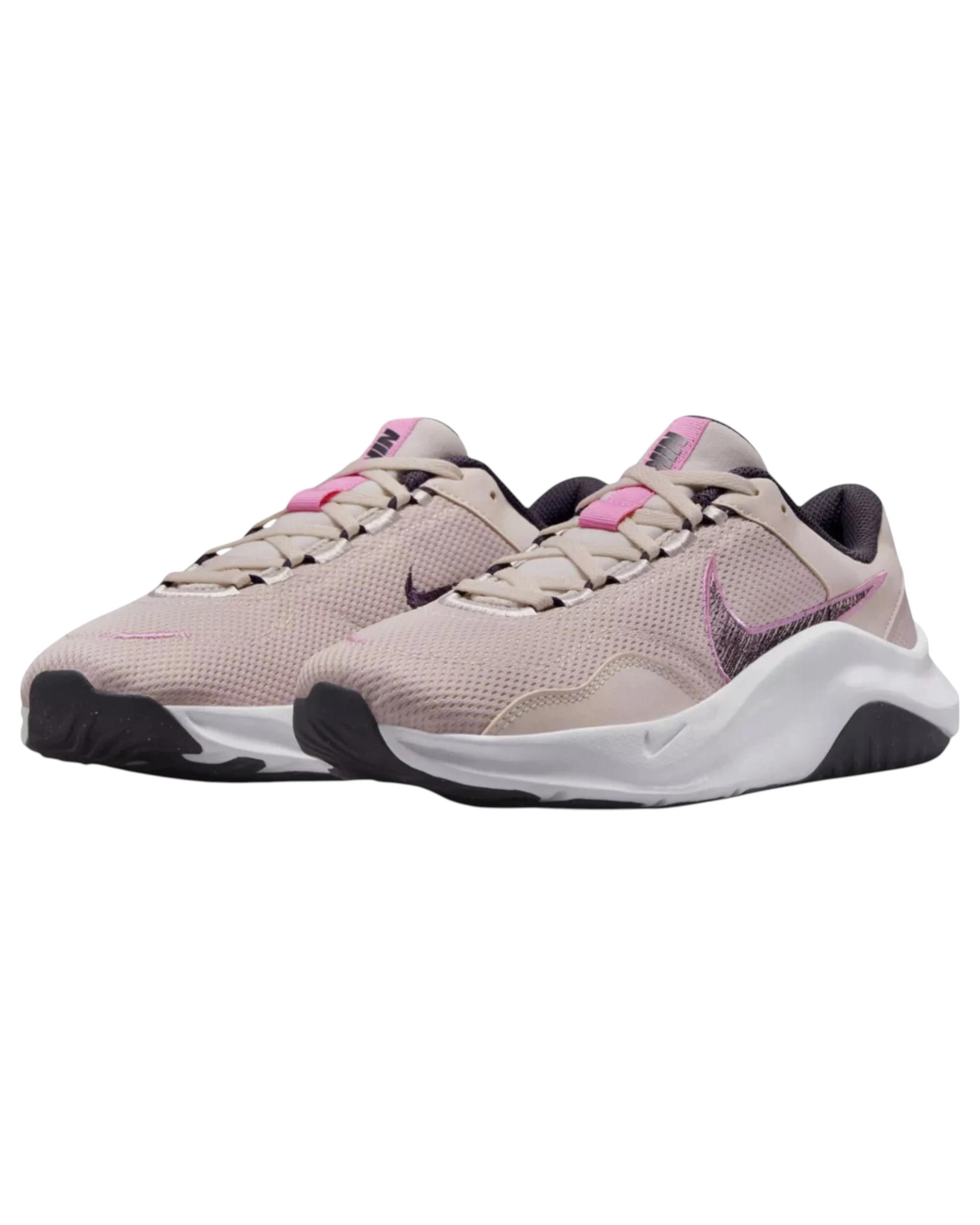 6 Nike Womens Legend Essential 3 Next Nature Rose/ White Workout Training Shoes Rose/ White, 6 of 7