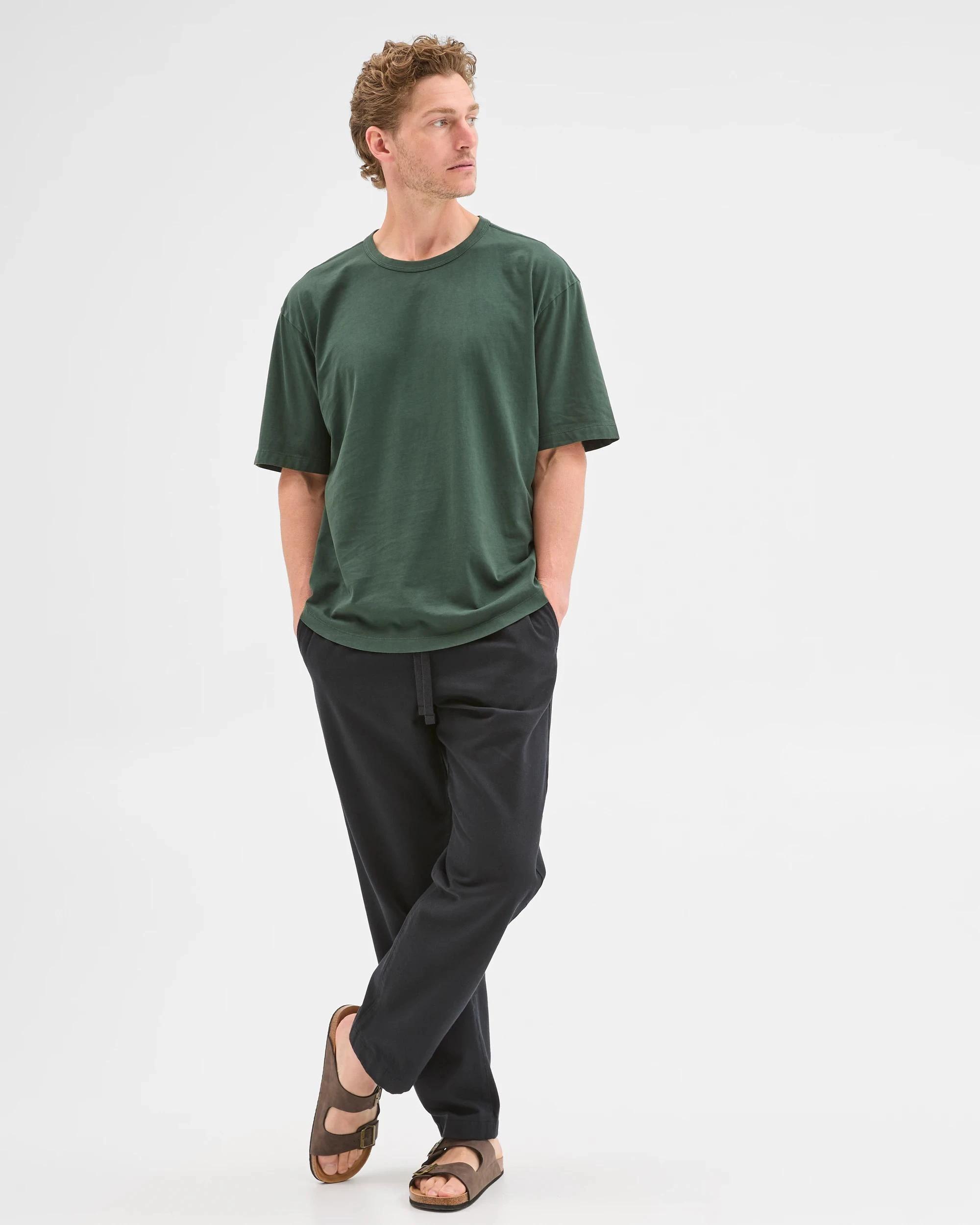 2 Target Man Australian Cotton Oversized T-Shirt DARK GREEN, 2 of 5