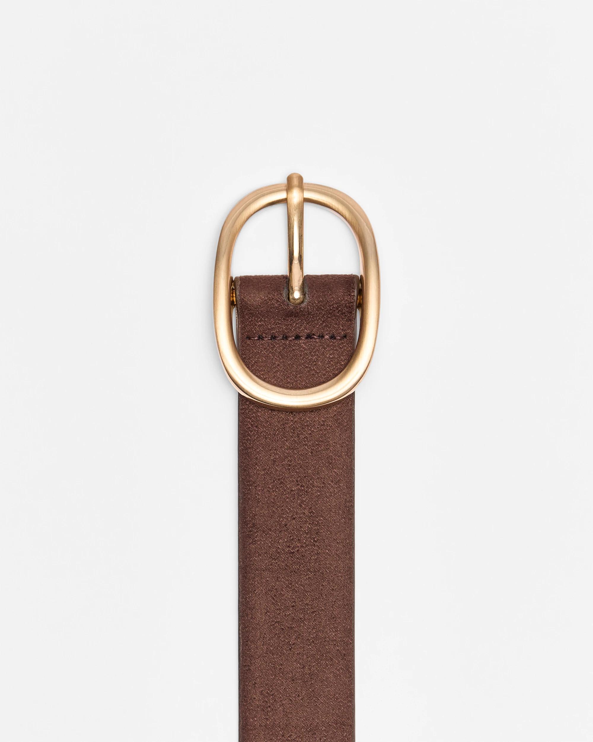 3 Target Faux Suede Jean Belt CHOCOLATE, 3 of 3