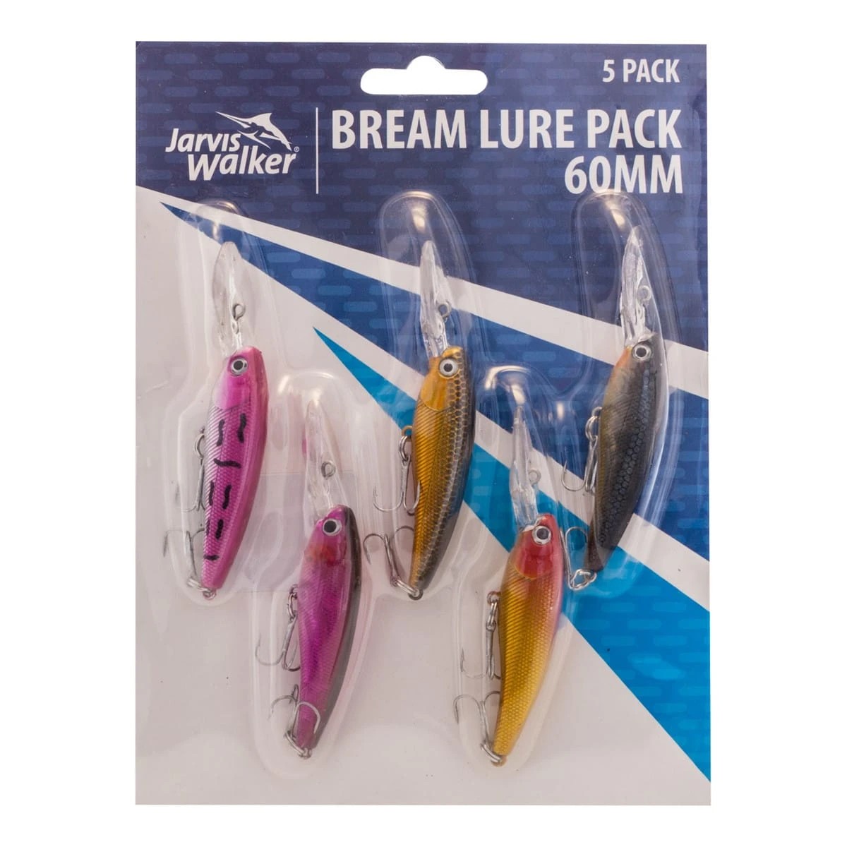 1 5 Pack Jarvis Walker 60mm Bream Lures, 1 of 4