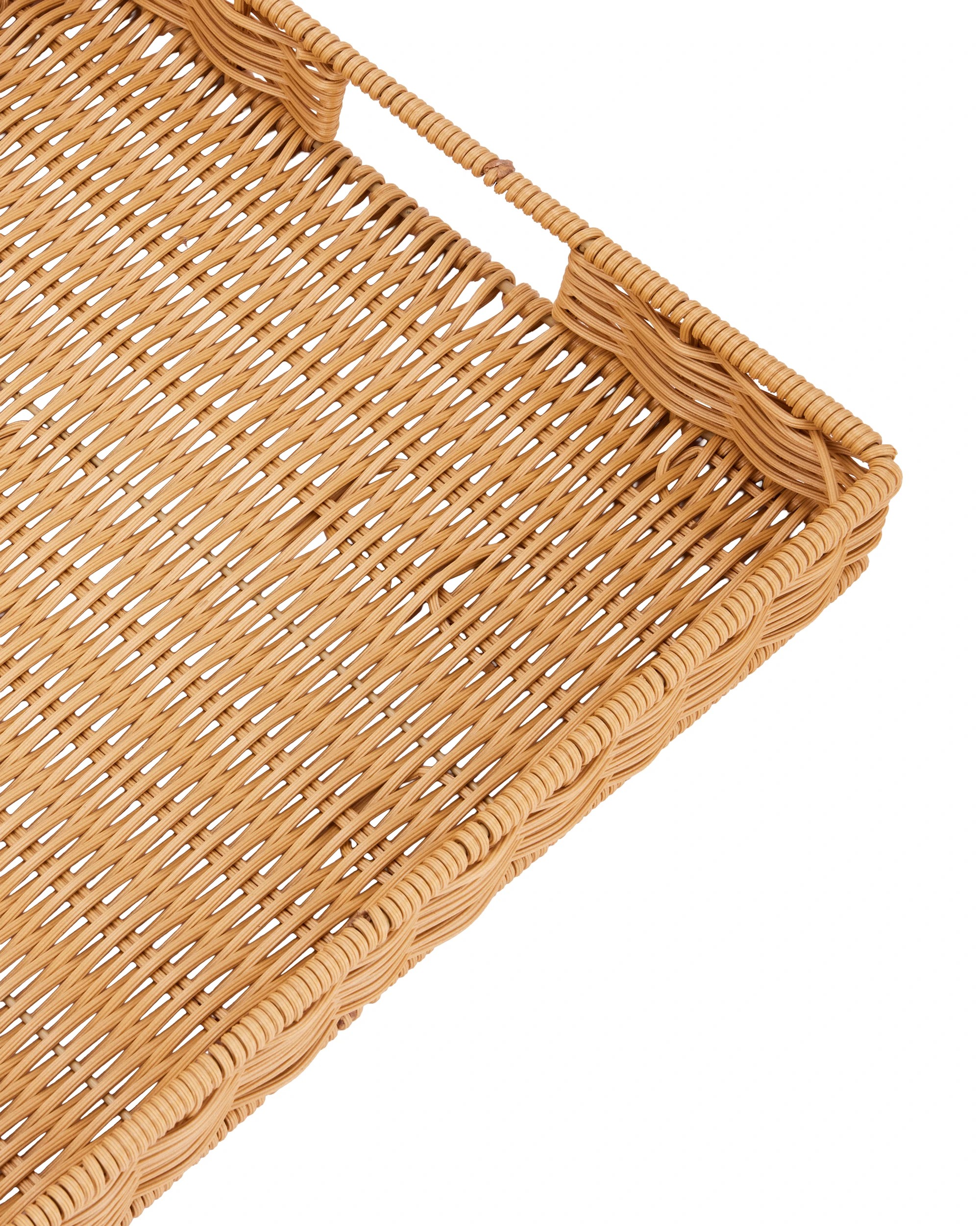 5 Rattan Look Rectangle Decor Tray, 5 of 6