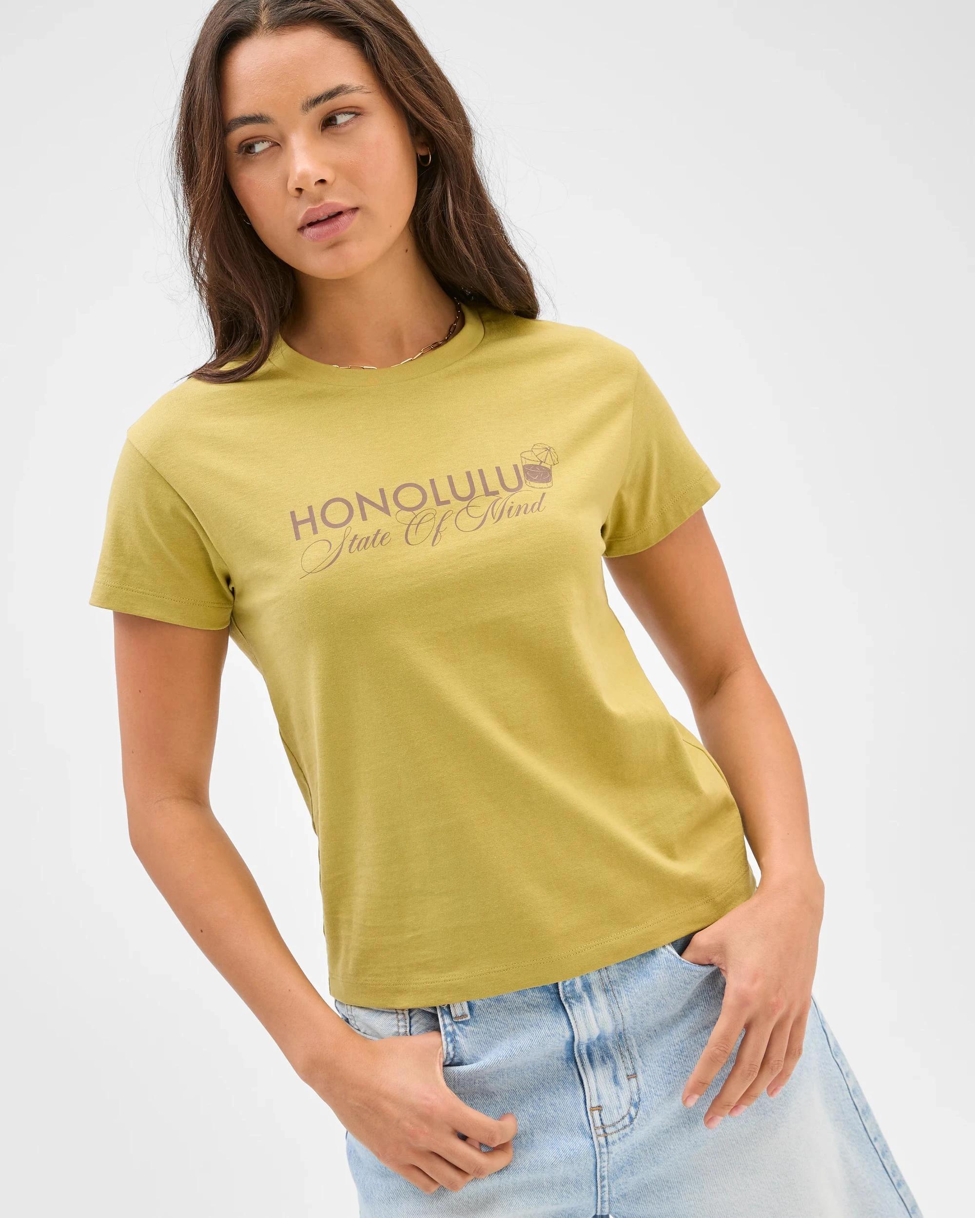 1 Lily Loves Australian Cotton Slim Fit Basic T-Shirt HONOLULU, 1 of 6